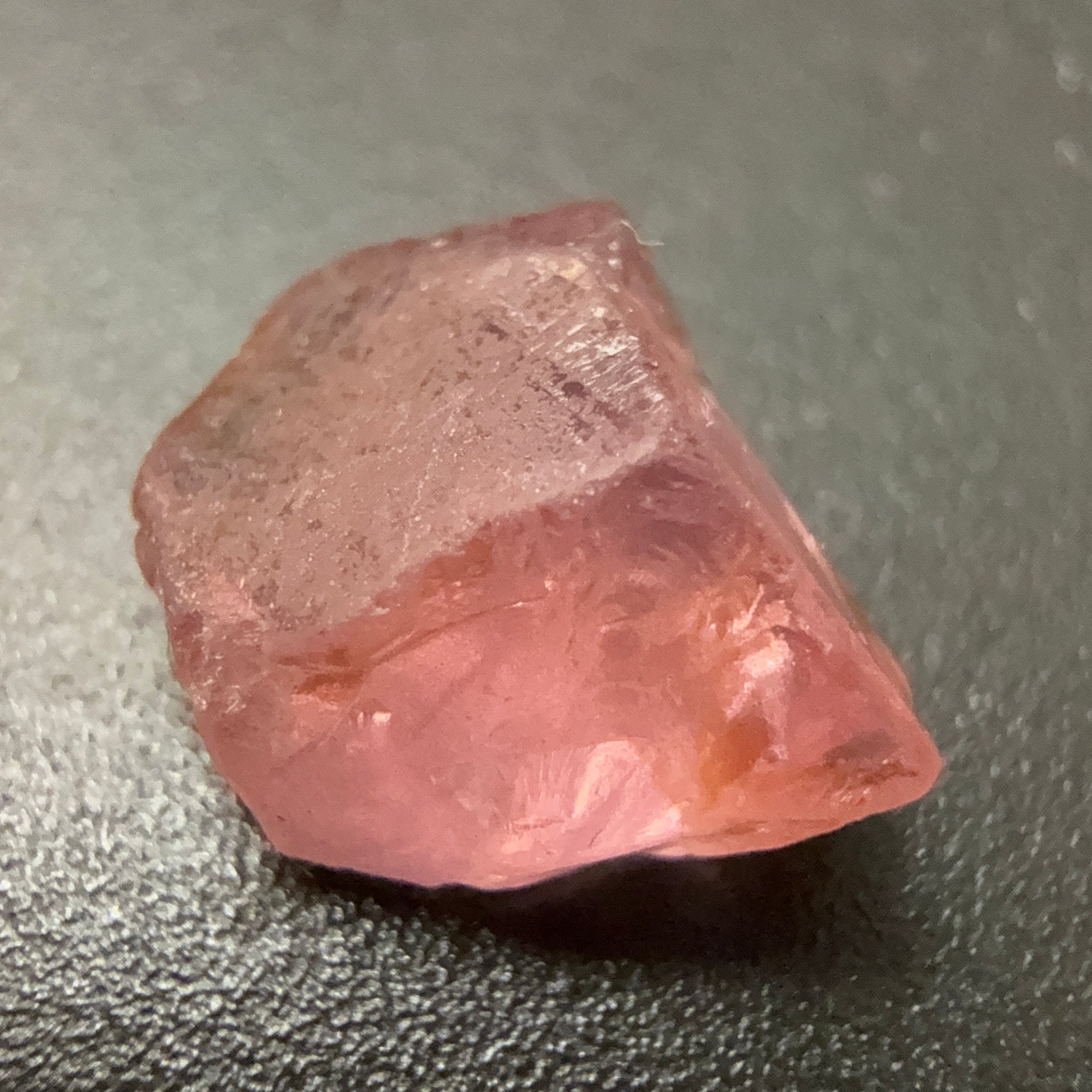 Mahenge Spinel, 3.65ct, Mahenge, Tanzania, Untreated Unheated. Slight crack on one end will come off on preforming, rest slightly milky
