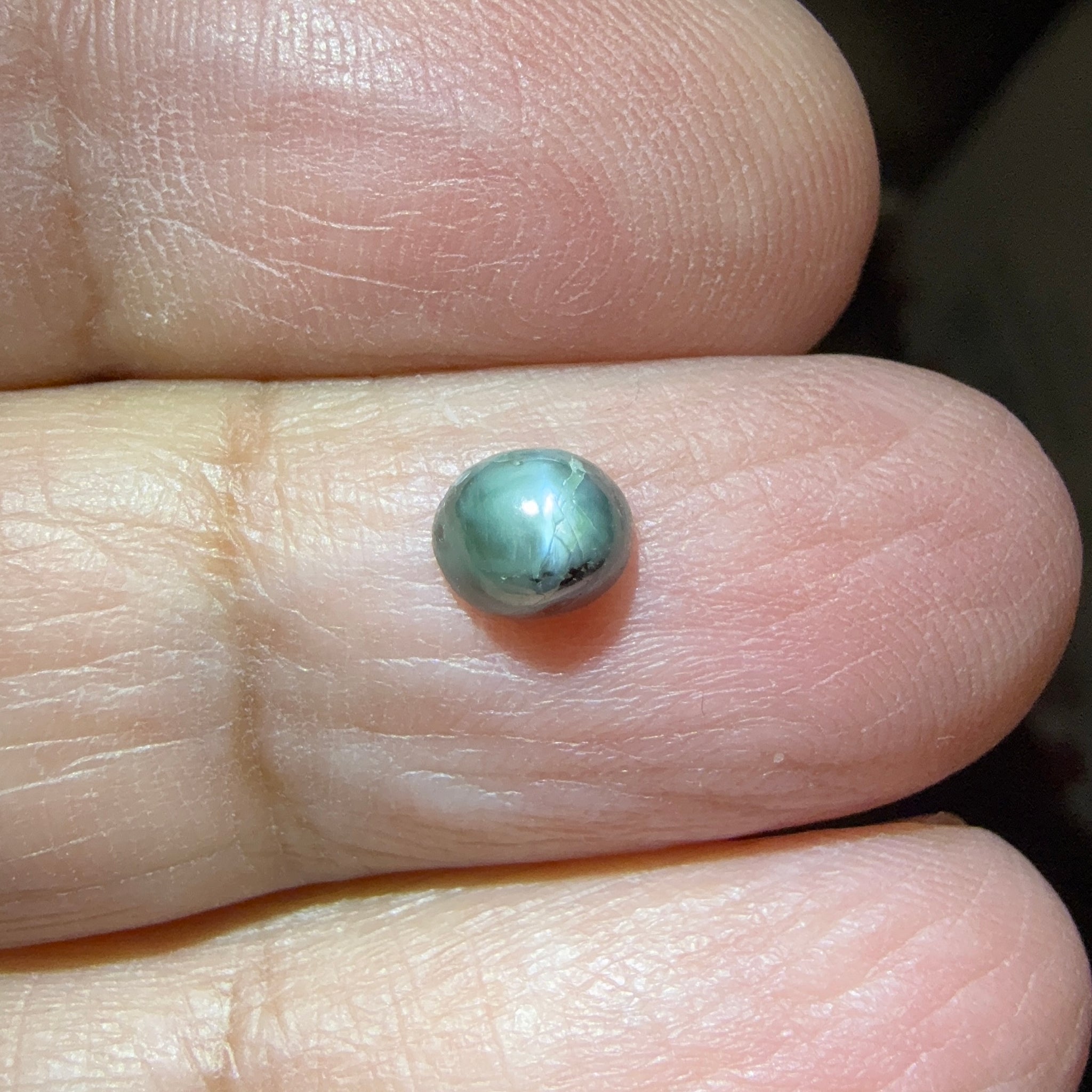 Cats-Eye Alexandrite (very slight partial cats-eye effect), 0.81ct, Manyara, Tanzania, Untreated Unheated