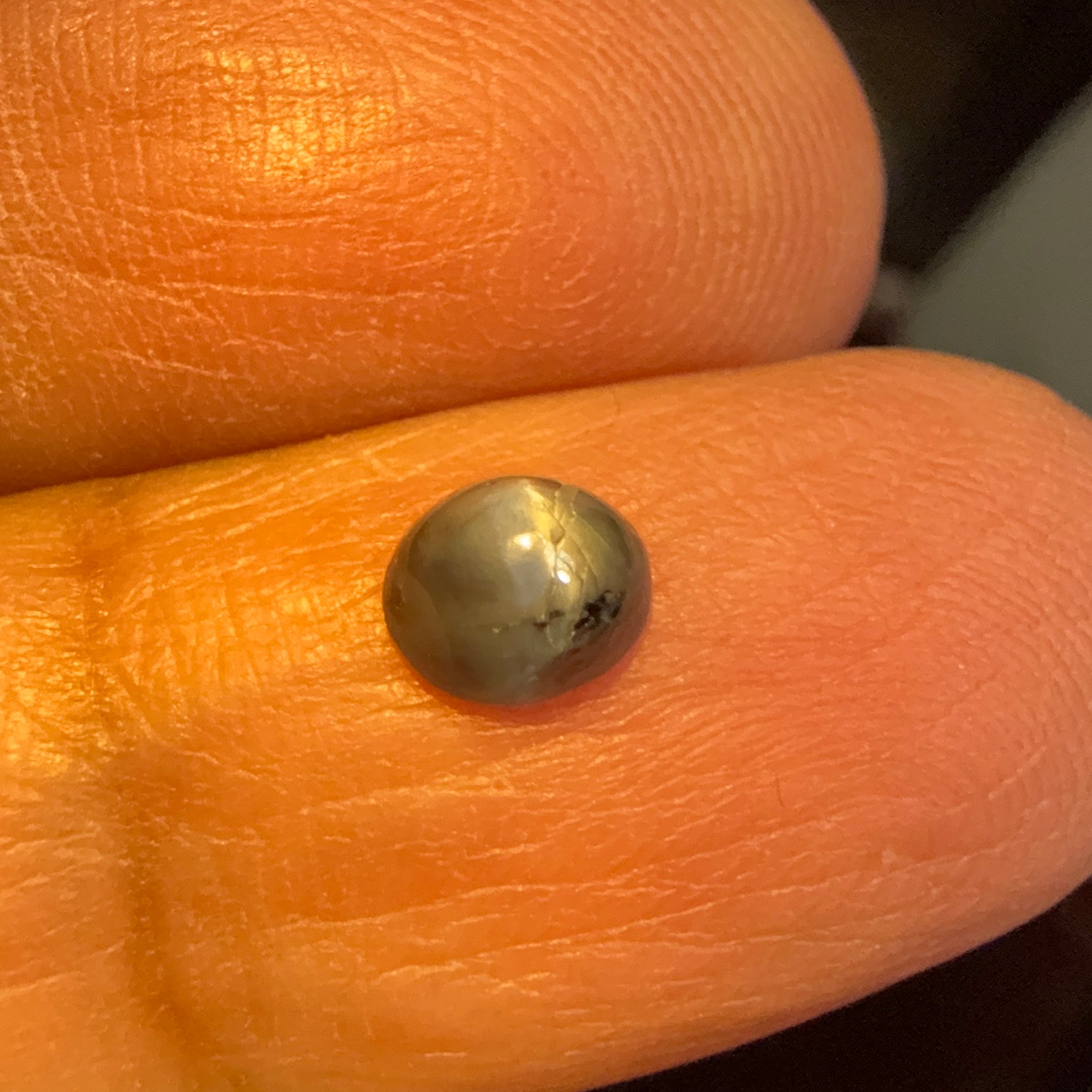 Cats-Eye Alexandrite (very slight partial cats-eye effect), 0.81ct, Manyara, Tanzania, Untreated Unheated