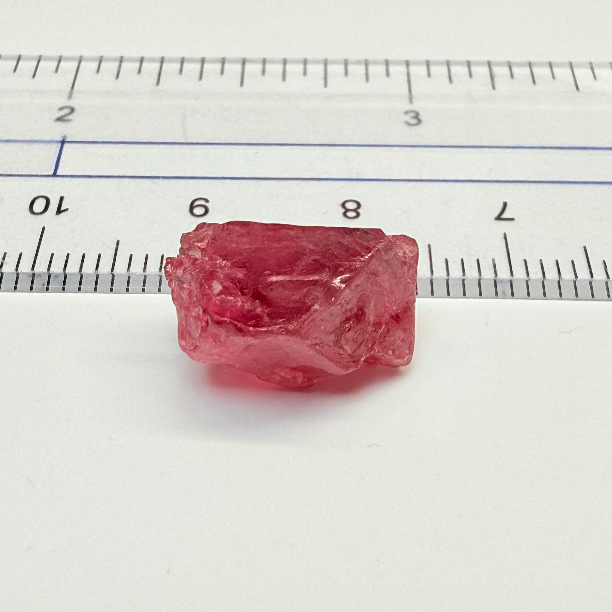 Mahenge Red Spinel Crystal. 10.53ct, Tanzania, Untreated, Unheated. 14.5 x 8.1 x 11.7 mm