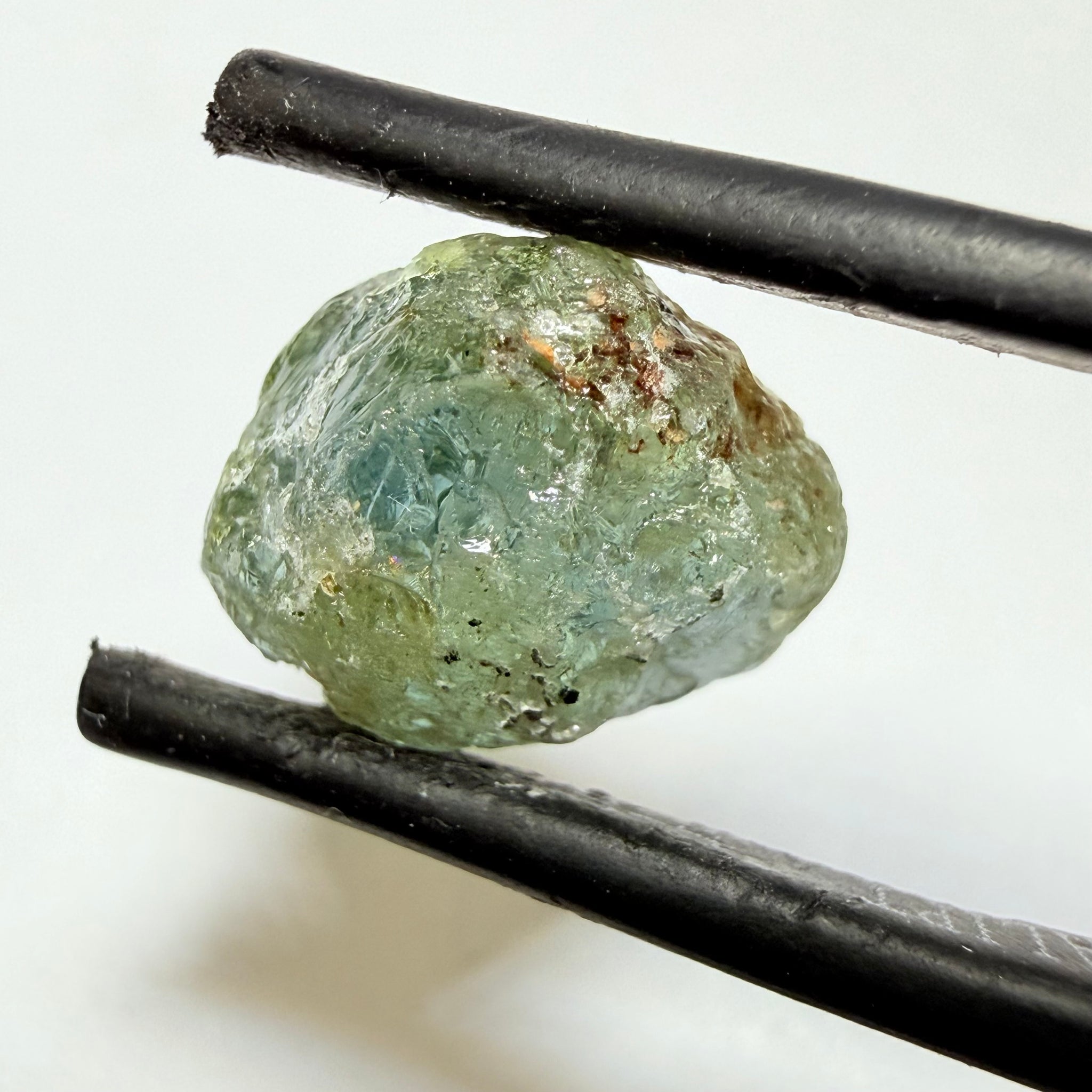 Umba Sapphire, 9.88ct, Umba Valley, Tanzania, Untreated Unheated. Slightly to moderately included which some surface gunk to be removed on preform. See the backlit pics