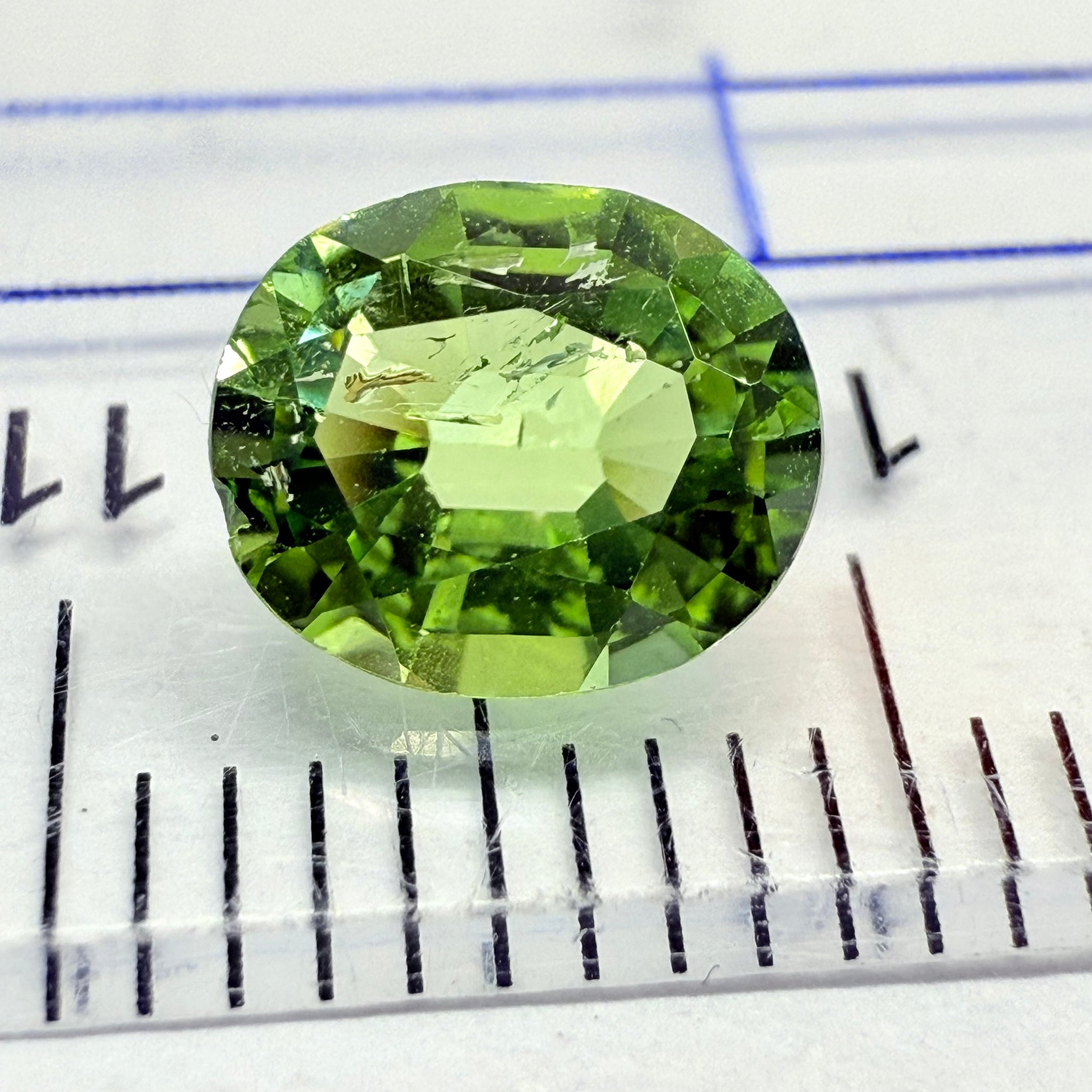 Tourmaline, 0.92ct, Congo, Untreated Unheated, native cut, slight chip on girdle, see pictures I have circled it, to show location, price reflects
