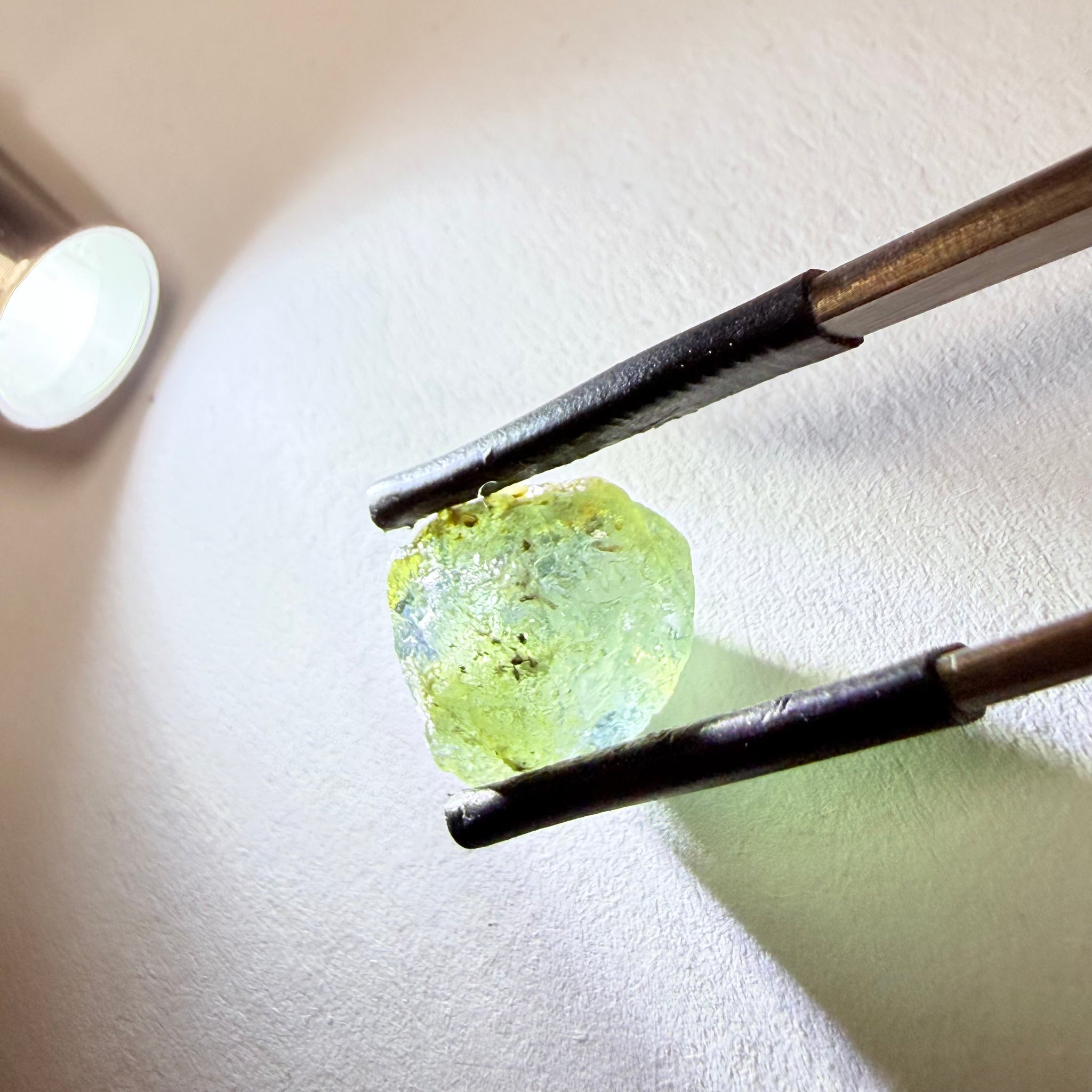 Umba Sapphire, 9.88ct, Umba Valley, Tanzania, Untreated Unheated. Slightly to moderately included which some surface gunk to be removed on preform. See the backlit pics