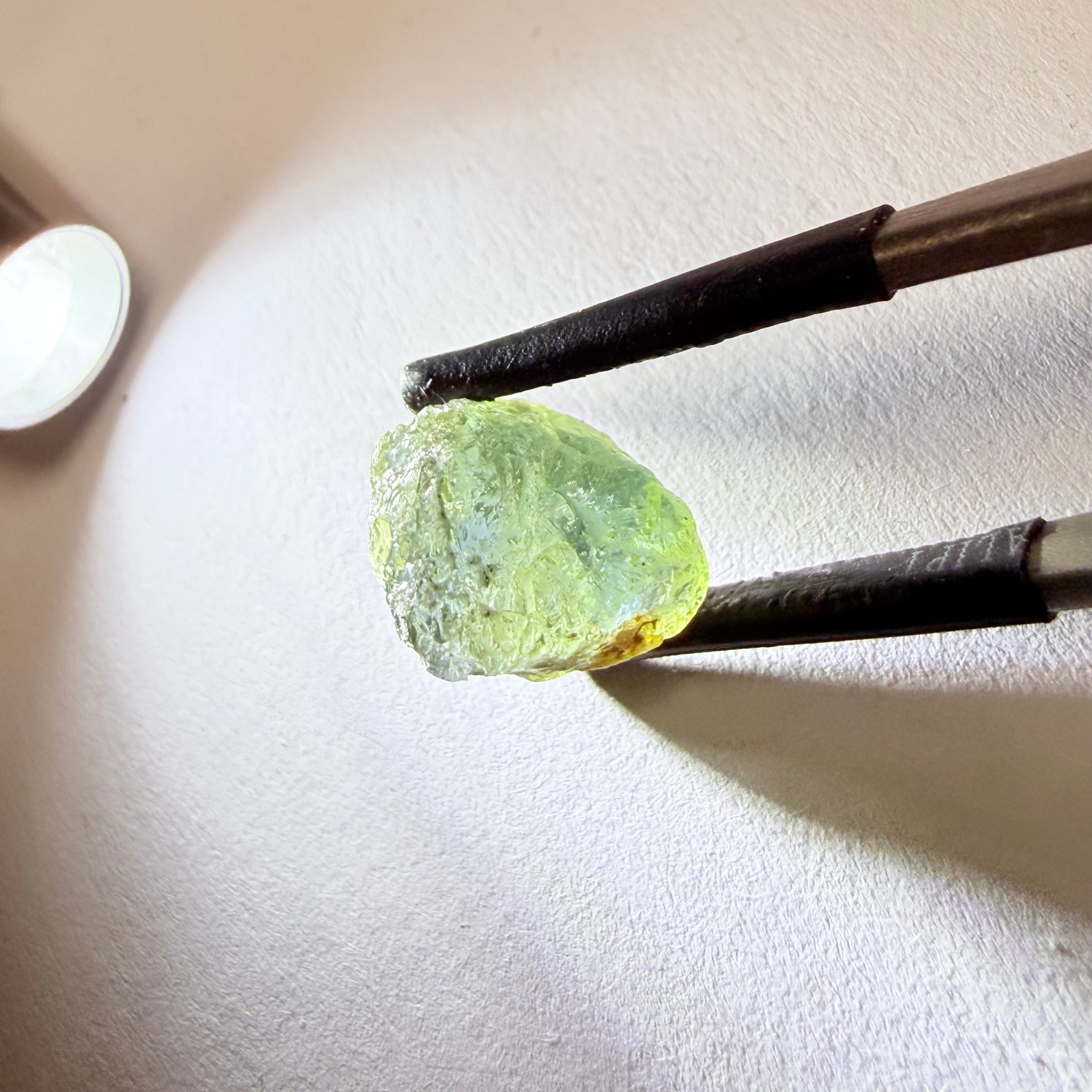 Umba Sapphire, 9.88ct, Umba Valley, Tanzania, Untreated Unheated. Slightly to moderately included which some surface gunk to be removed on preform. See the backlit pics