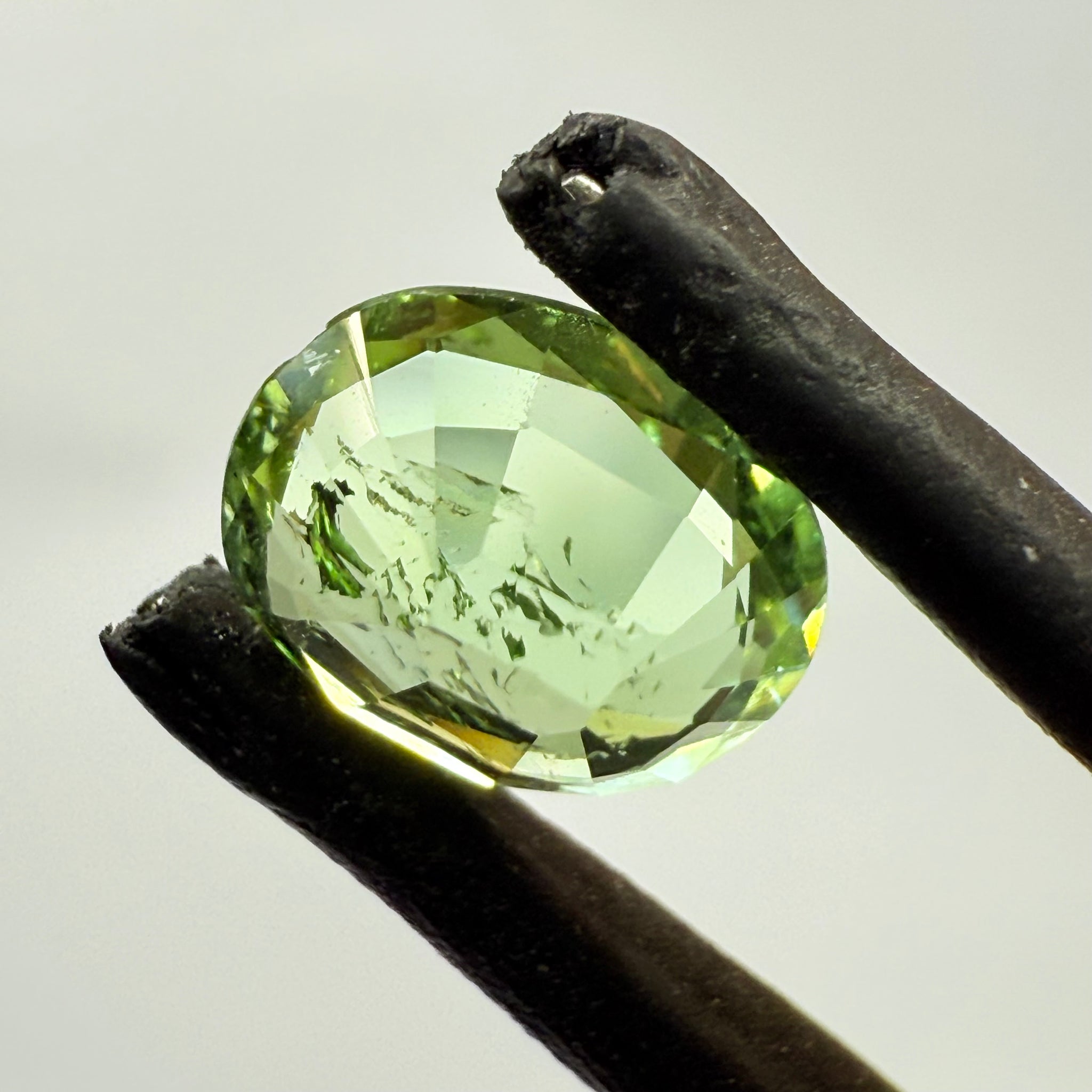 Tourmaline, 0.92ct, Congo, Untreated Unheated, native cut, slight chip on girdle, see pictures I have circled it, to show location, price reflects