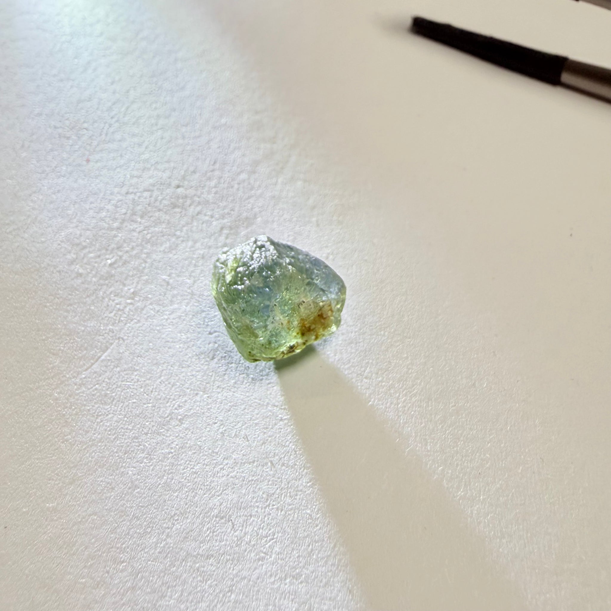 Umba Sapphire, 9.88ct, Umba Valley, Tanzania, Untreated Unheated. Slightly to moderately included which some surface gunk to be removed on preform. See the backlit pics