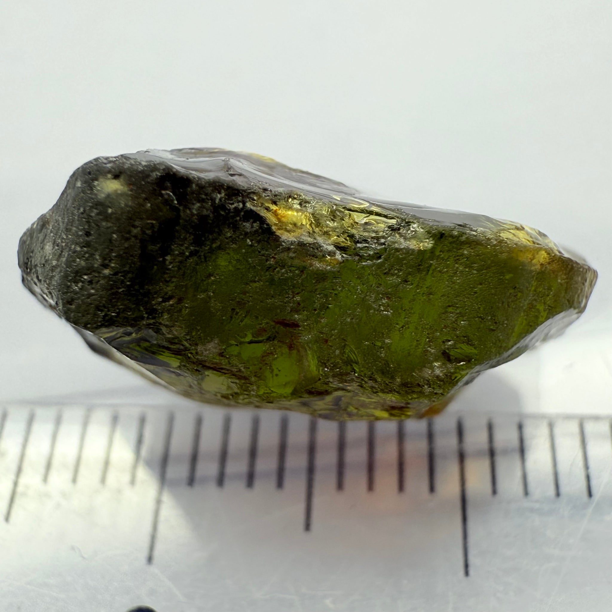 Tanzanian Tourmaline, vvs but dark, 13.14ct, Untreated Unheated, flat shape