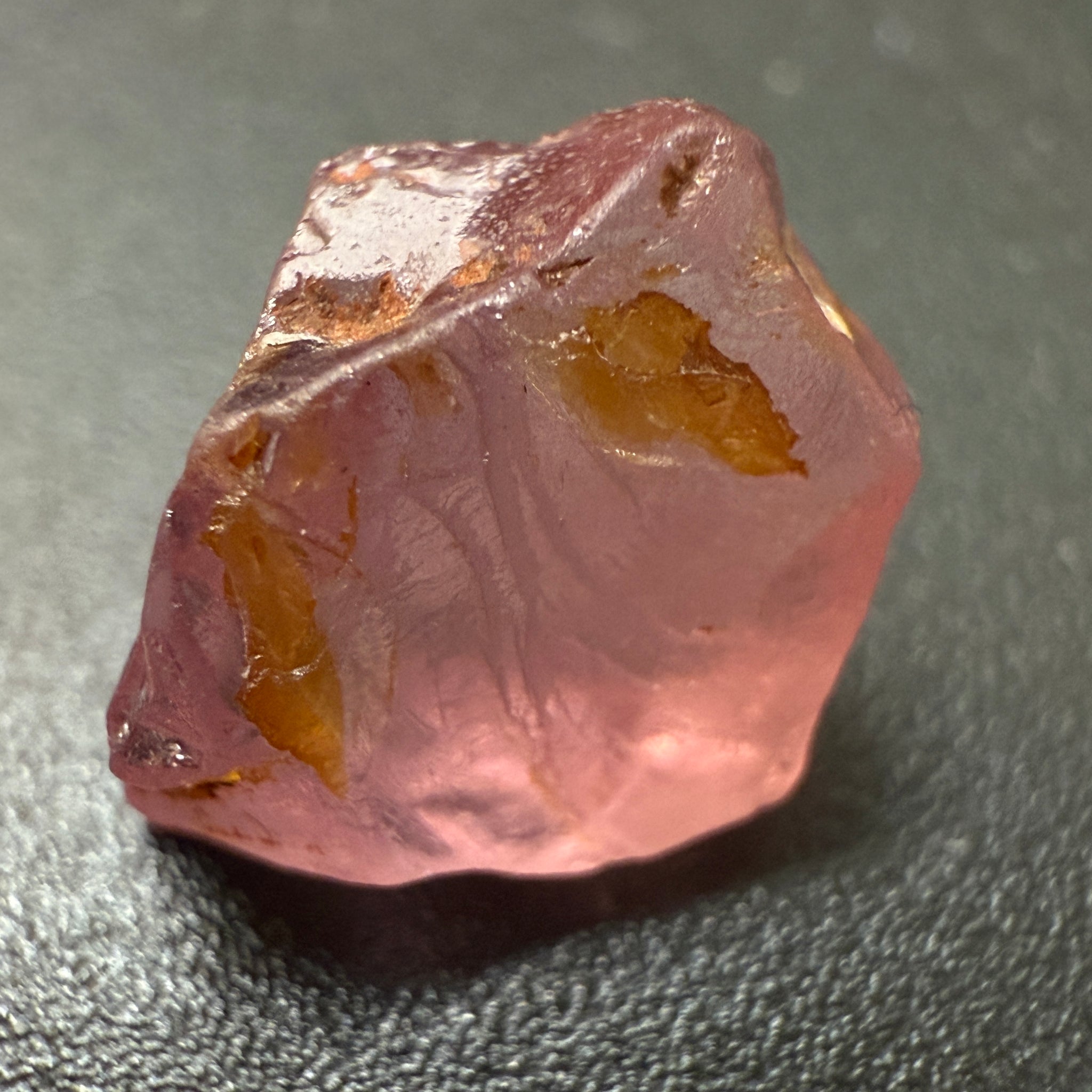 Mahenge Spinel, 3.65ct, Mahenge, Tanzania, Untreated Unheated. Slight crack on one end will come off on preforming, rest slightly milky