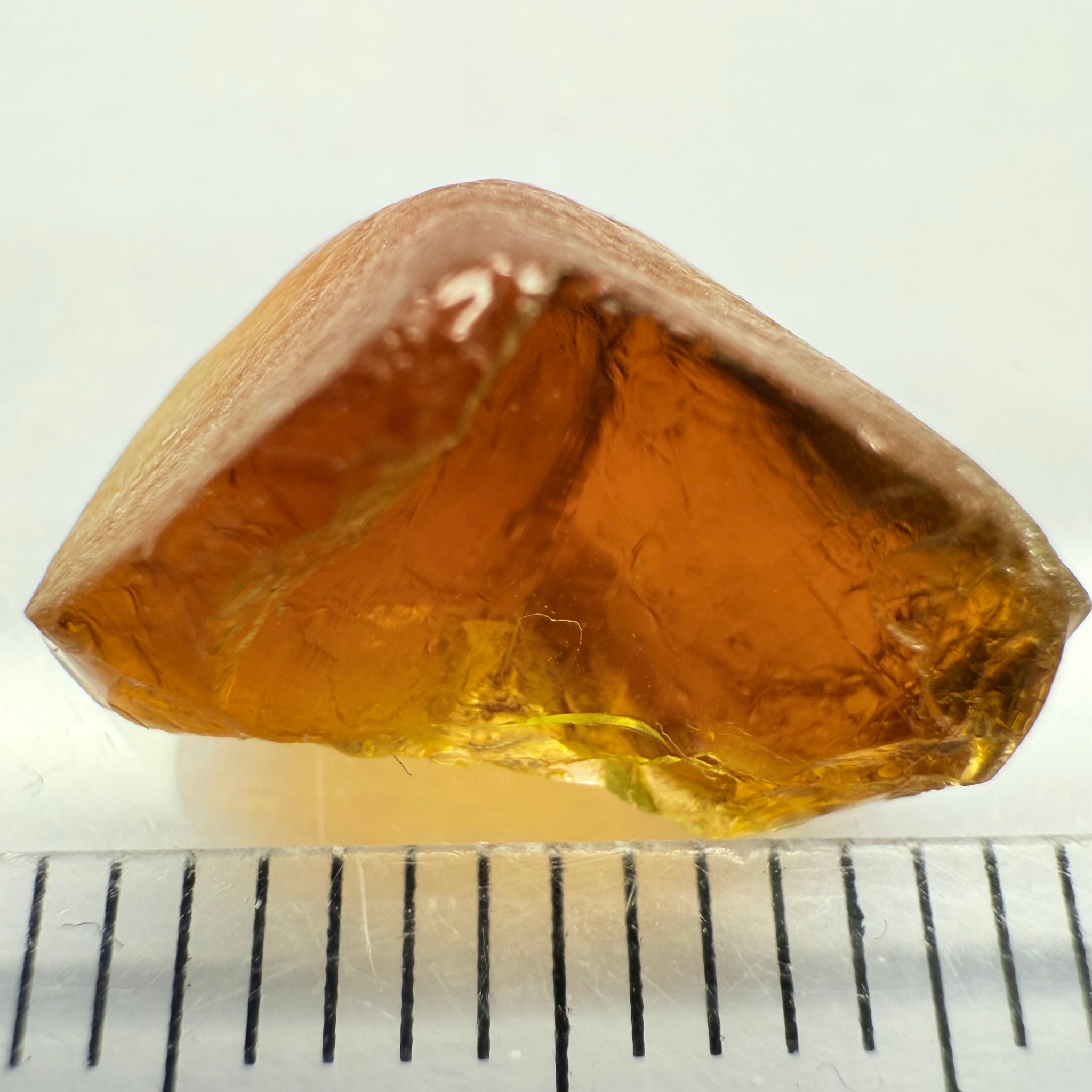 Tourmaline, Tanzania, 5.52ct, Untreated Unheated, dividing crack, slice into 2 clean vvs-if stones, see shape