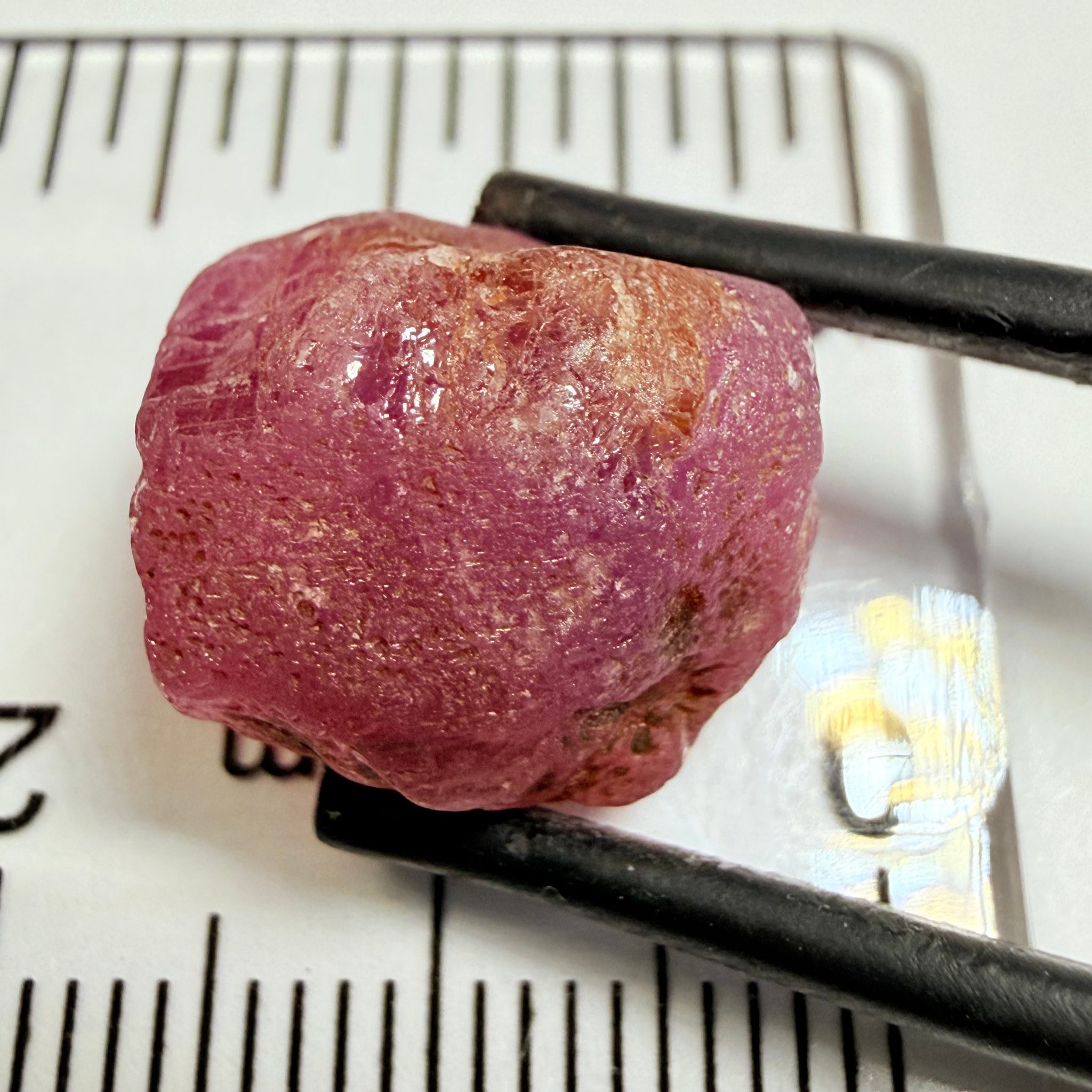 Umba Sapphire, 18.37ct, Umba Valley, Tanzania, Untreated Unheated. Cabbing grade rough, yes it has faceting portions but tiny.