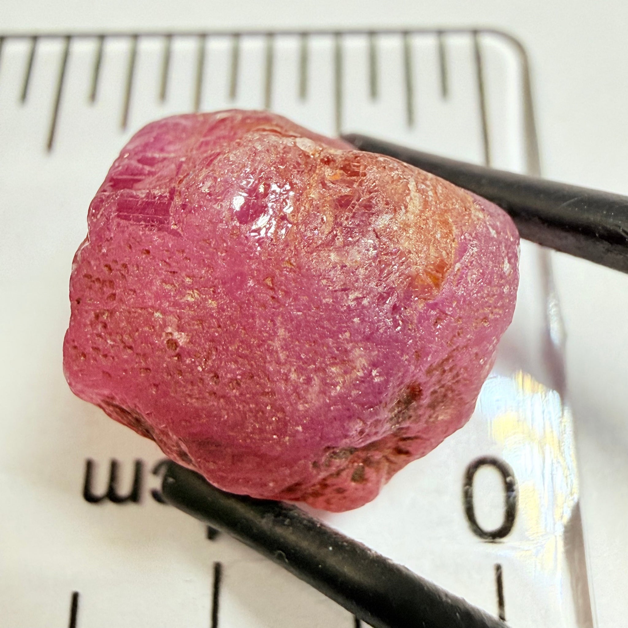 Umba Sapphire, 18.37ct, Umba Valley, Tanzania, Untreated Unheated. Cabbing grade rough, yes it has faceting portions but tiny.