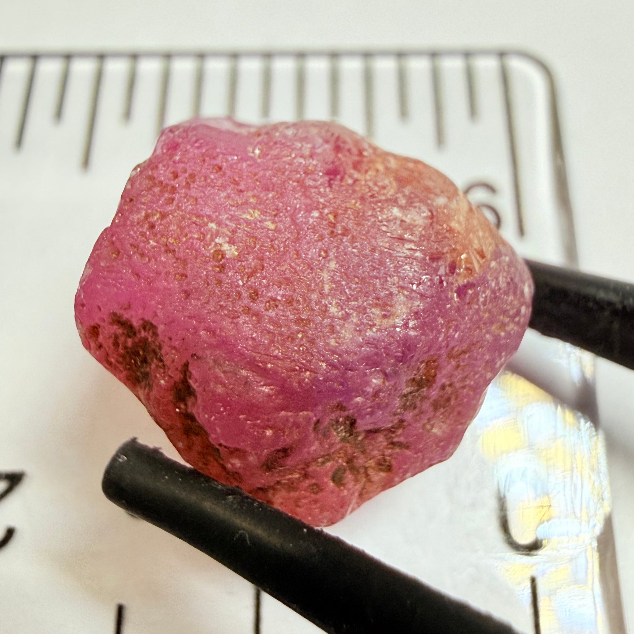 Umba Sapphire, 18.37ct, Umba Valley, Tanzania, Untreated Unheated. Cabbing grade rough, yes it has faceting portions but tiny.