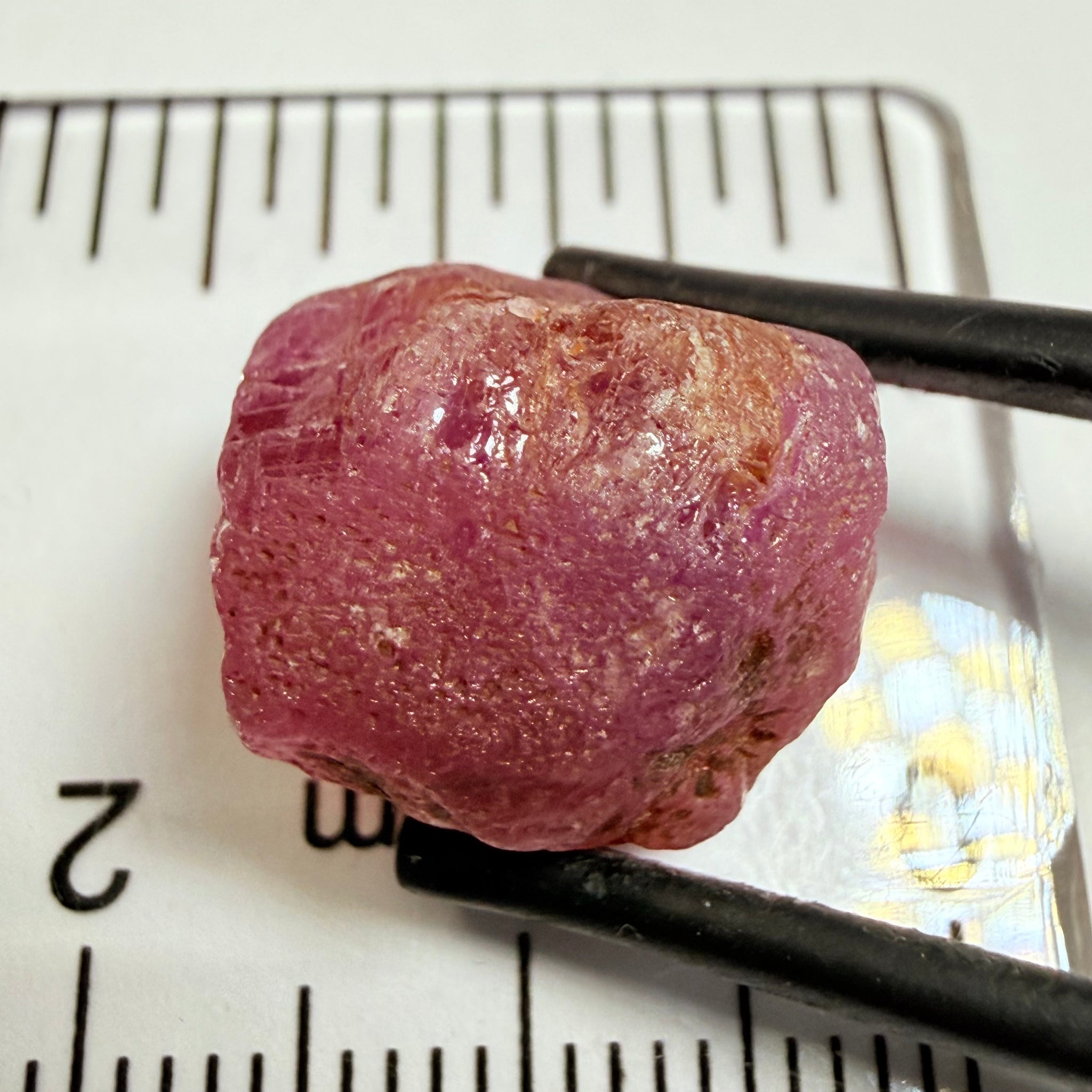 Umba Sapphire, 18.37ct, Umba Valley, Tanzania, Untreated Unheated. Cabbing grade rough, yes it has faceting portions but tiny.
