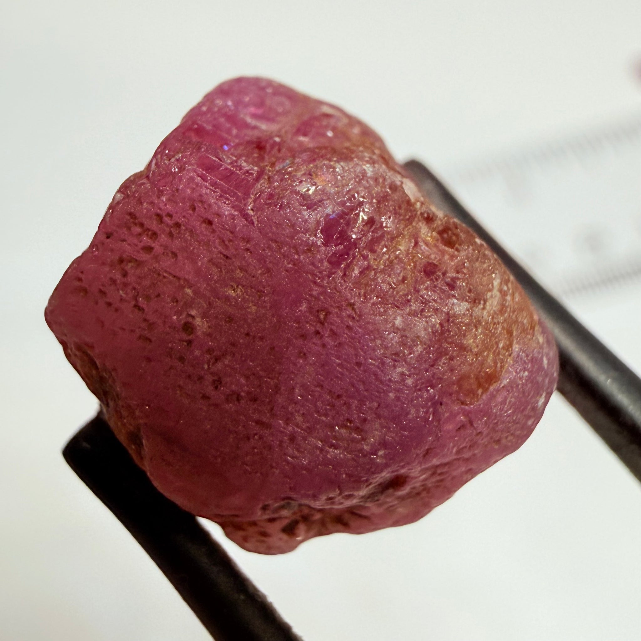 Umba Sapphire, 18.37ct, Umba Valley, Tanzania, Untreated Unheated. Cabbing grade rough, yes it has faceting portions but tiny.