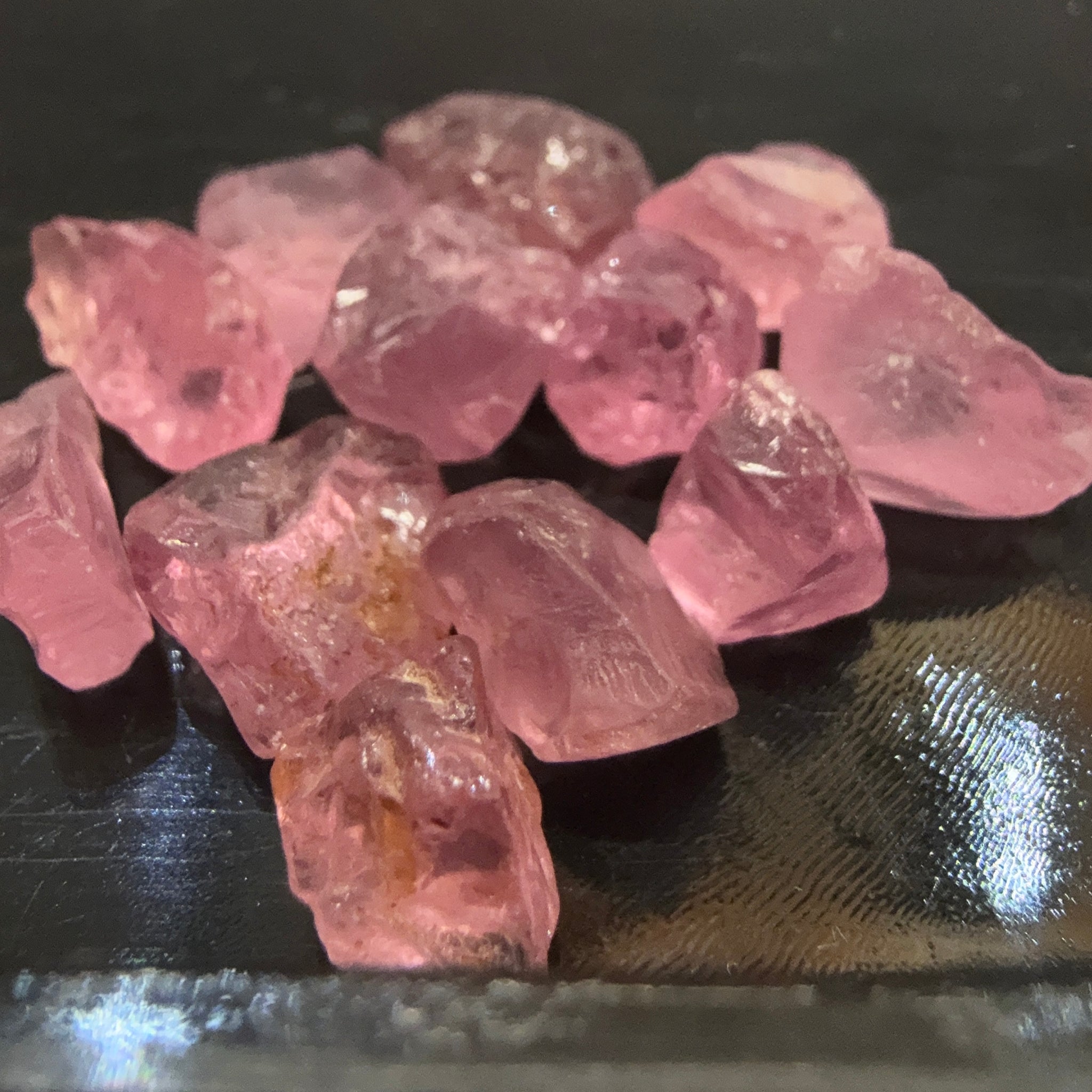 Mozambique Spinel Lot, Baby Pink colour, 26.47ct, Untreated Unheated. All have some inclusions and cracks, but if you want to have a play with them going cheap
