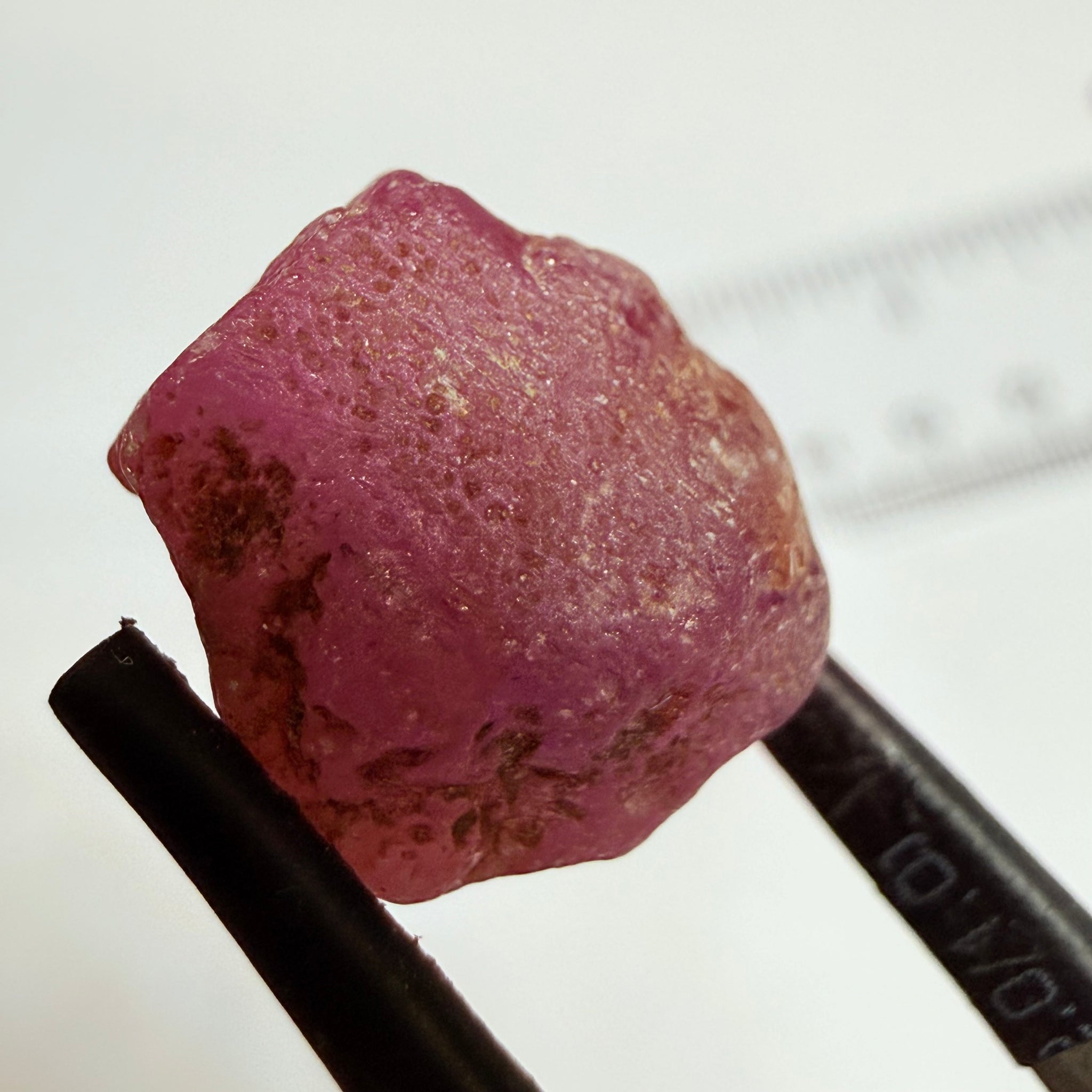 Umba Sapphire, 18.37ct, Umba Valley, Tanzania, Untreated Unheated. Cabbing grade rough, yes it has faceting portions but tiny.