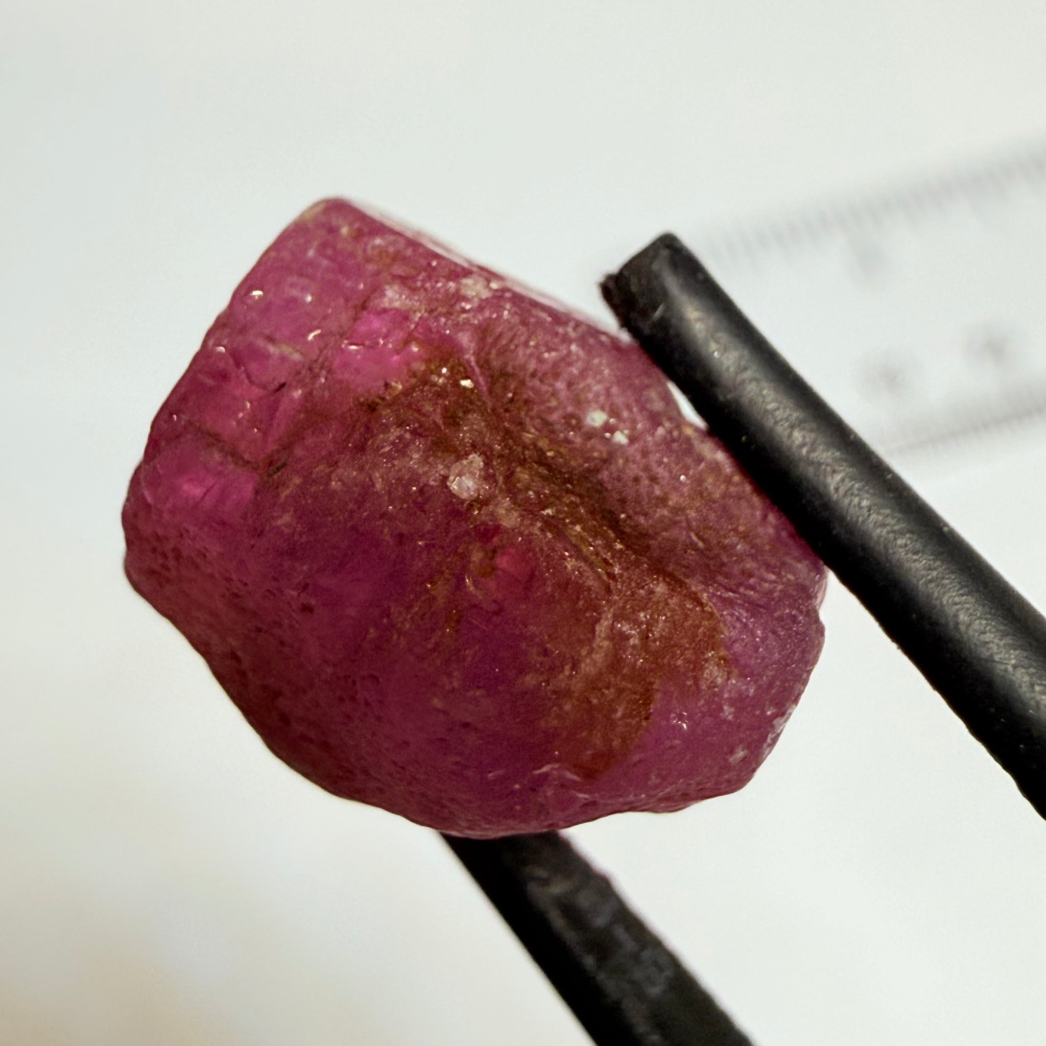 Umba Sapphire, 18.37ct, Umba Valley, Tanzania, Untreated Unheated. Cabbing grade rough, yes it has faceting portions but tiny.