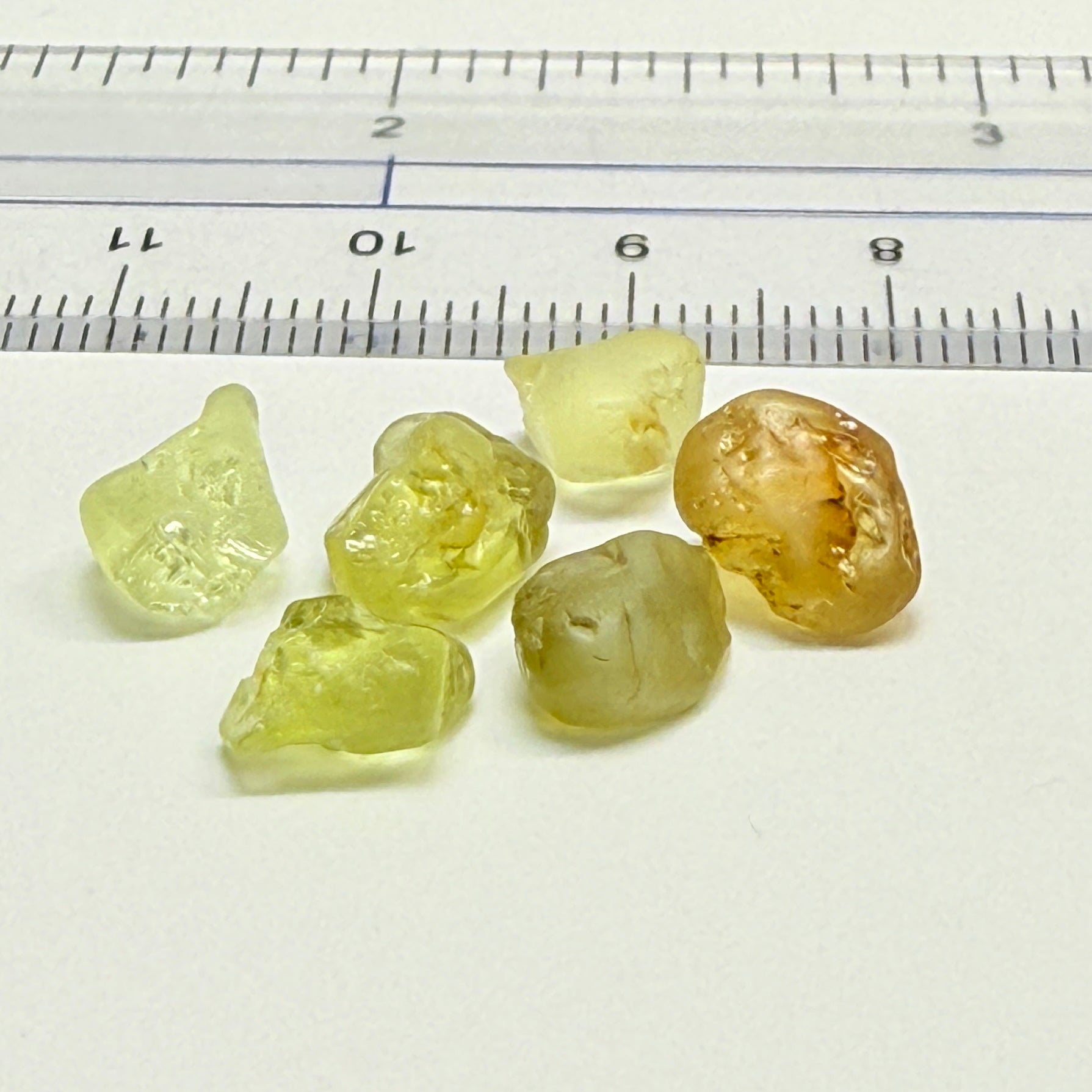Chrysoberyl Lot, 16.01ct, Tunduru, Tanzania, Untreated Unheated, slightly included to included