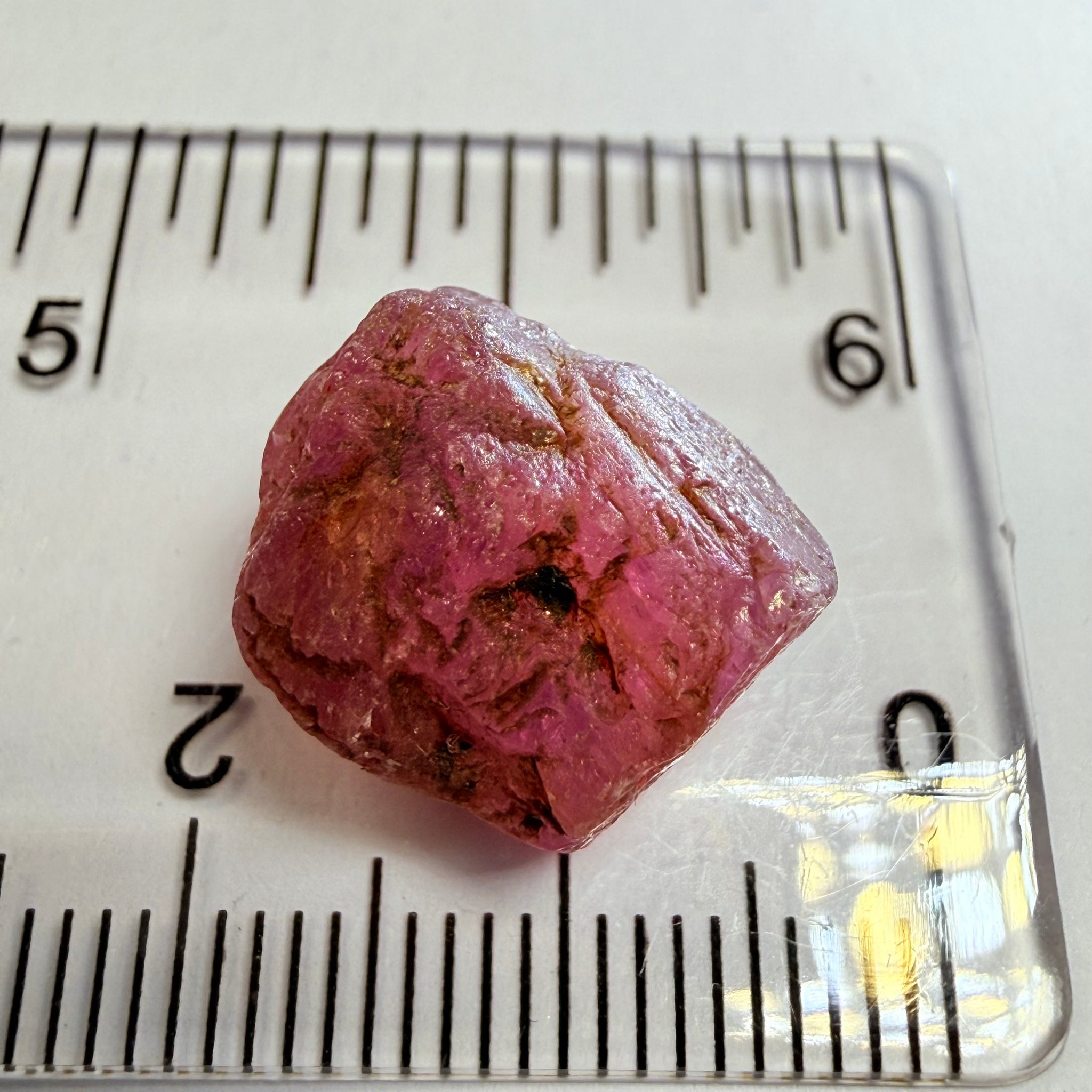 Umba Sapphire, 18.37ct, Umba Valley, Tanzania, Untreated Unheated. Cabbing grade rough, yes it has faceting portions but tiny.