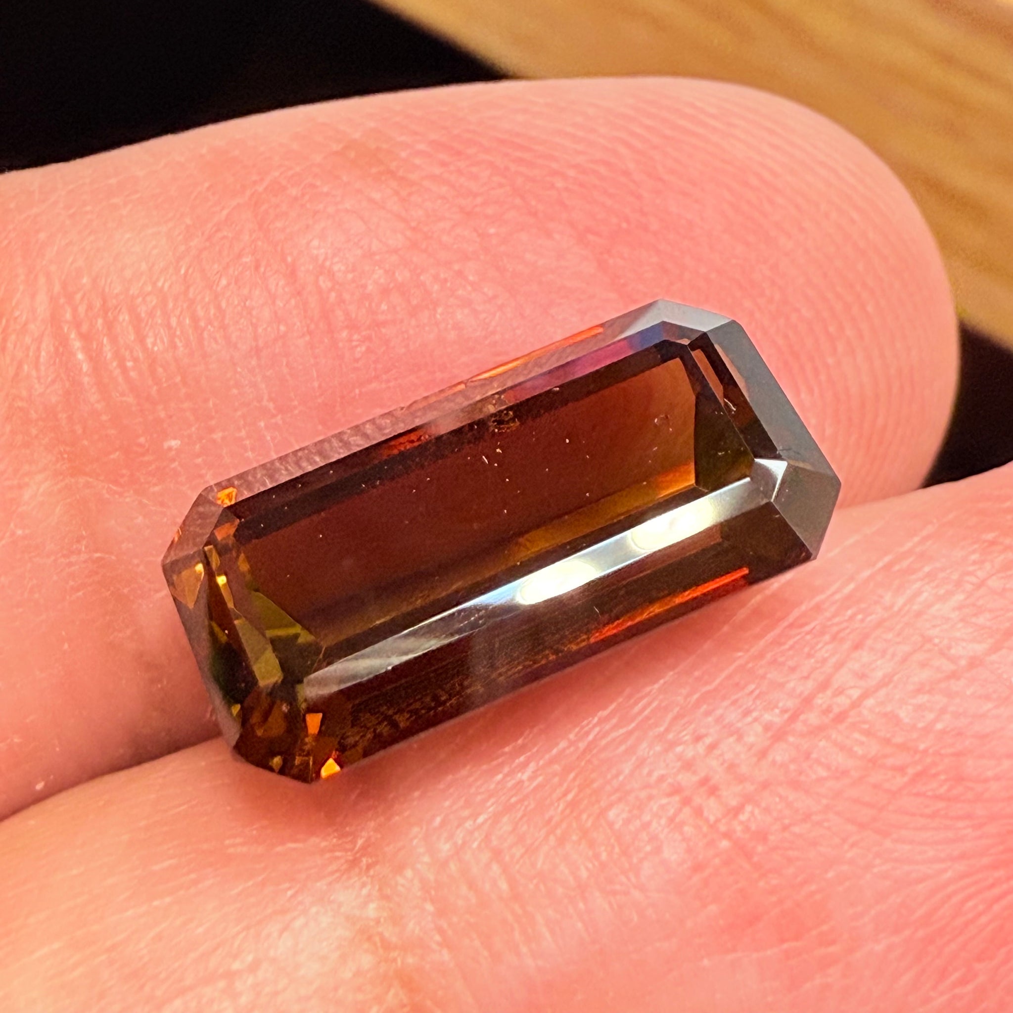 Sunset Tourmaline, 6.26ct, Morogoro, Tanzania, Untreated Unheated, native cut