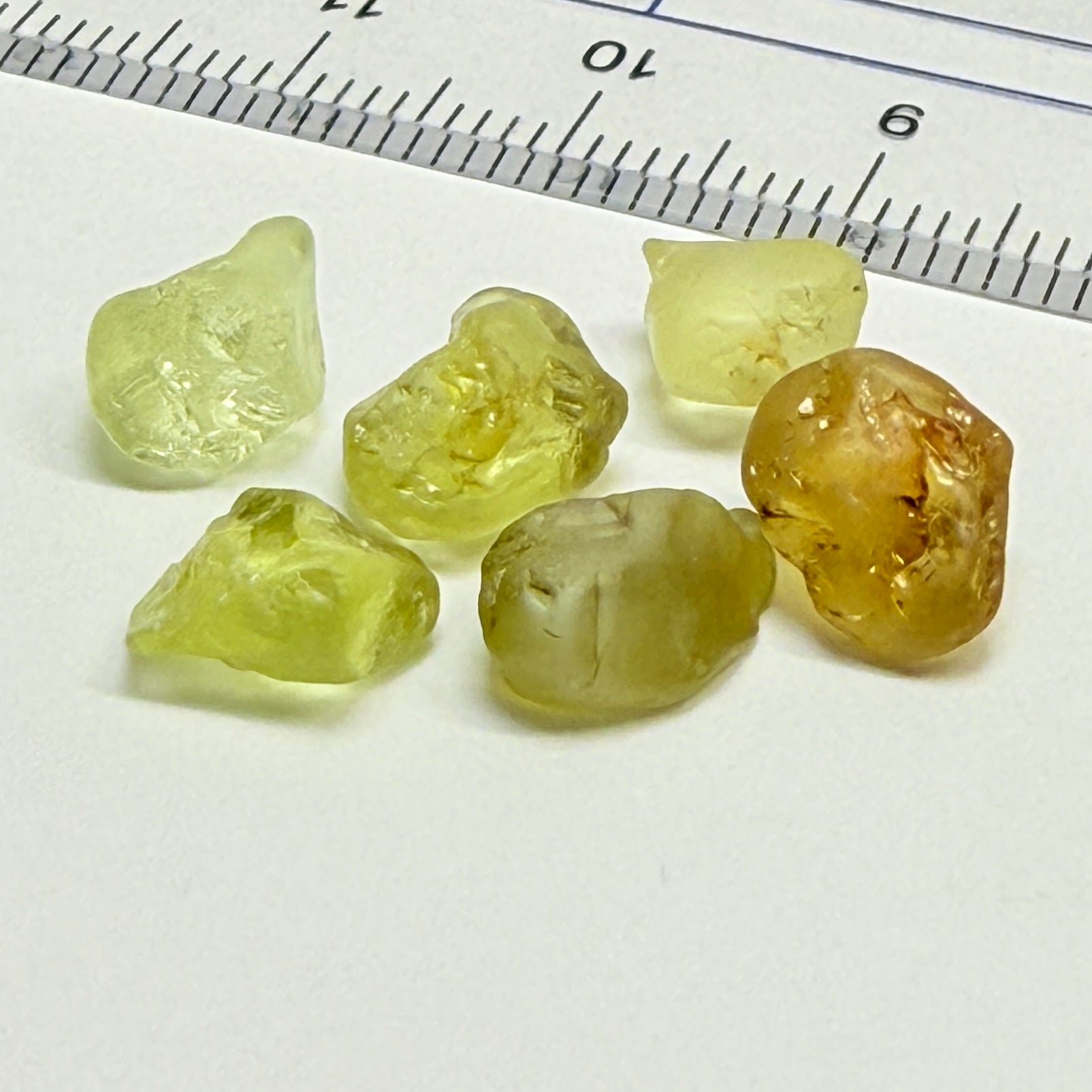 Chrysoberyl Lot, 16.01ct, Tunduru, Tanzania, Untreated Unheated, slightly included to included