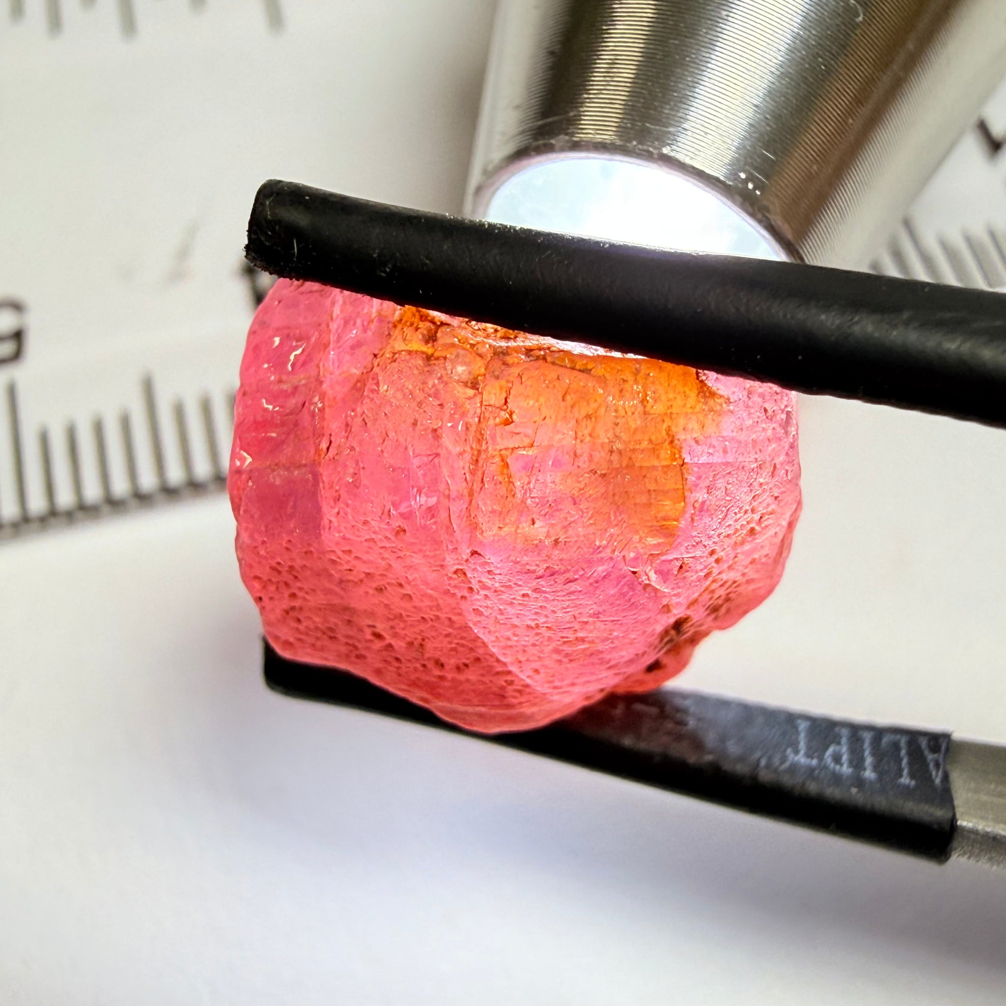 Umba Sapphire, 18.37ct, Umba Valley, Tanzania, Untreated Unheated. Cabbing grade rough, yes it has faceting portions but tiny.