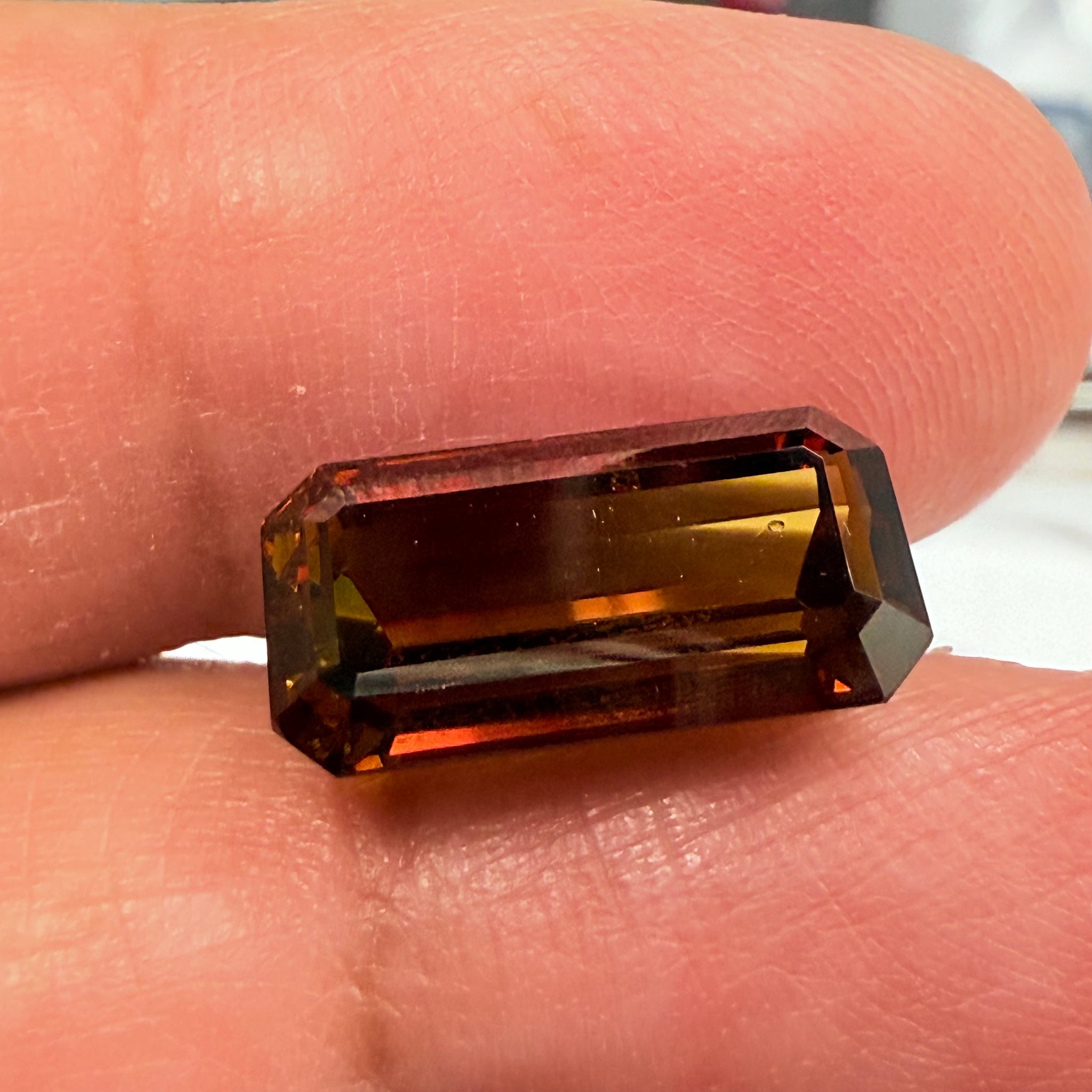 Sunset Tourmaline, 6.26ct, Morogoro, Tanzania, Untreated Unheated, native cut