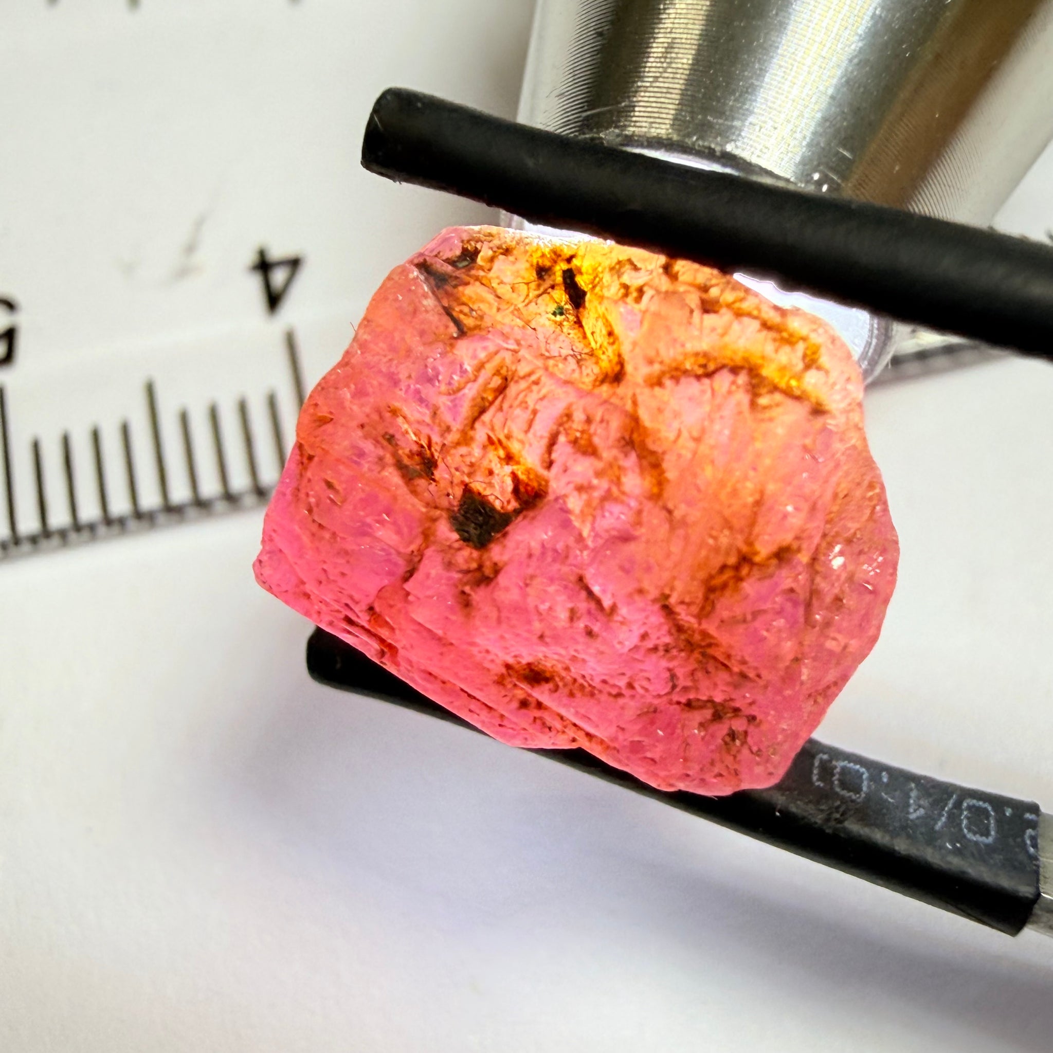 Umba Sapphire, 18.37ct, Umba Valley, Tanzania, Untreated Unheated. Cabbing grade rough, yes it has faceting portions but tiny.