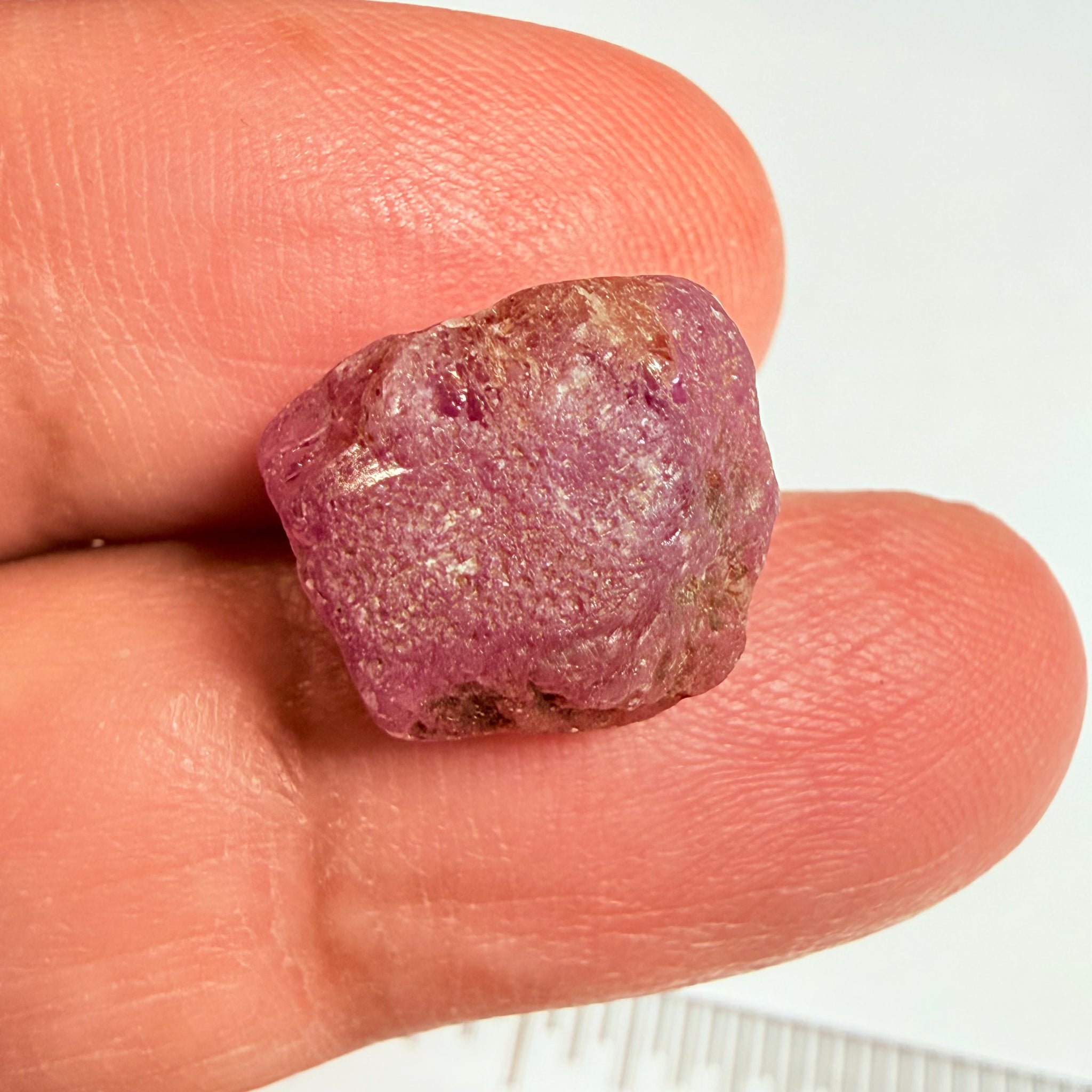 Umba Sapphire, 18.37ct, Umba Valley, Tanzania, Untreated Unheated. Cabbing grade rough, yes it has faceting portions but tiny.