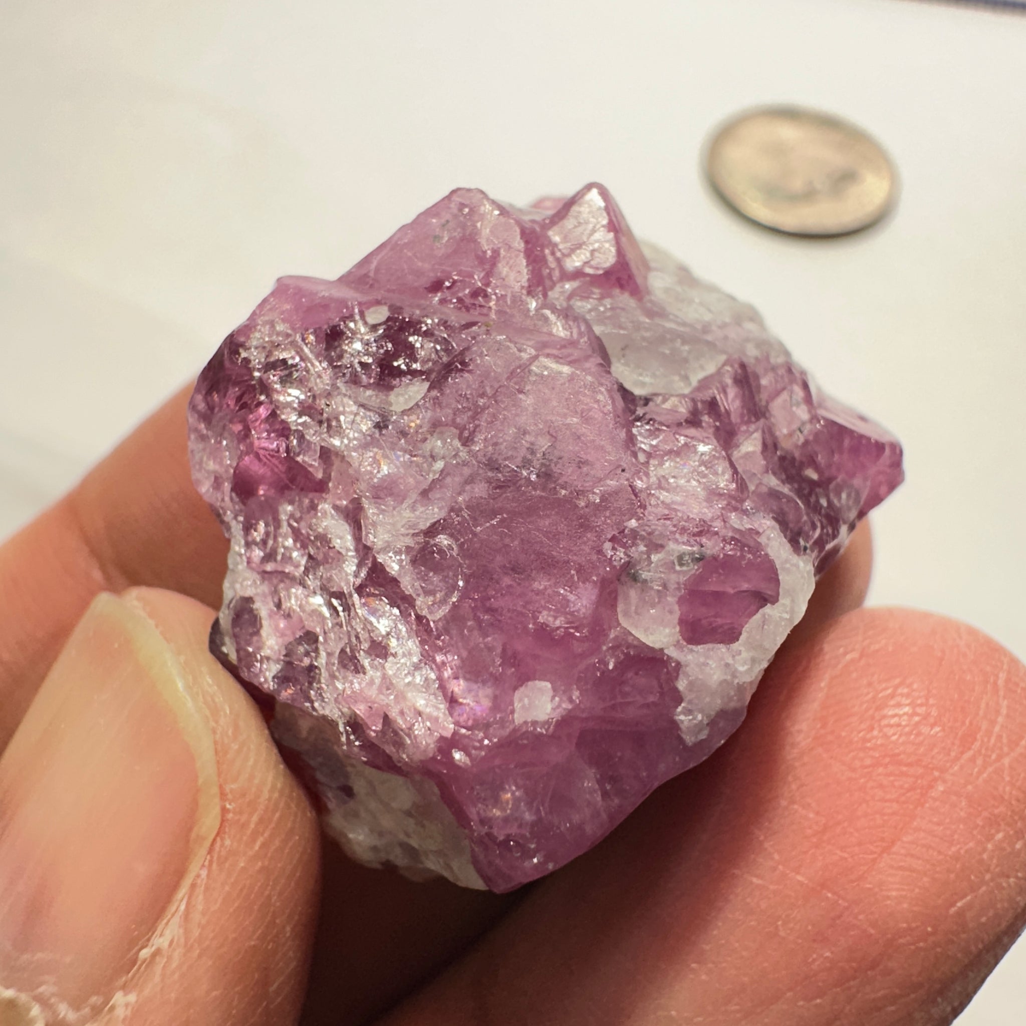 Spinel Crystal on matrix, 133.60ct / 26.72gm, Mahenge, Tanzania, Untreated Unheated. 3.2 x 2.4 x 2.0cm