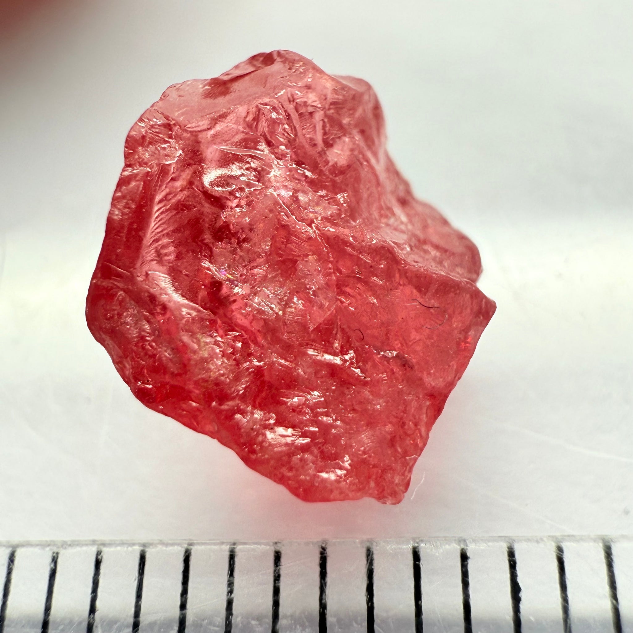 Mahenge Spinel, 3.34ct, Mahenge, Tanzania, Untreated Unheated, veil and few spots, little bit of a flattish shape but excellent colour