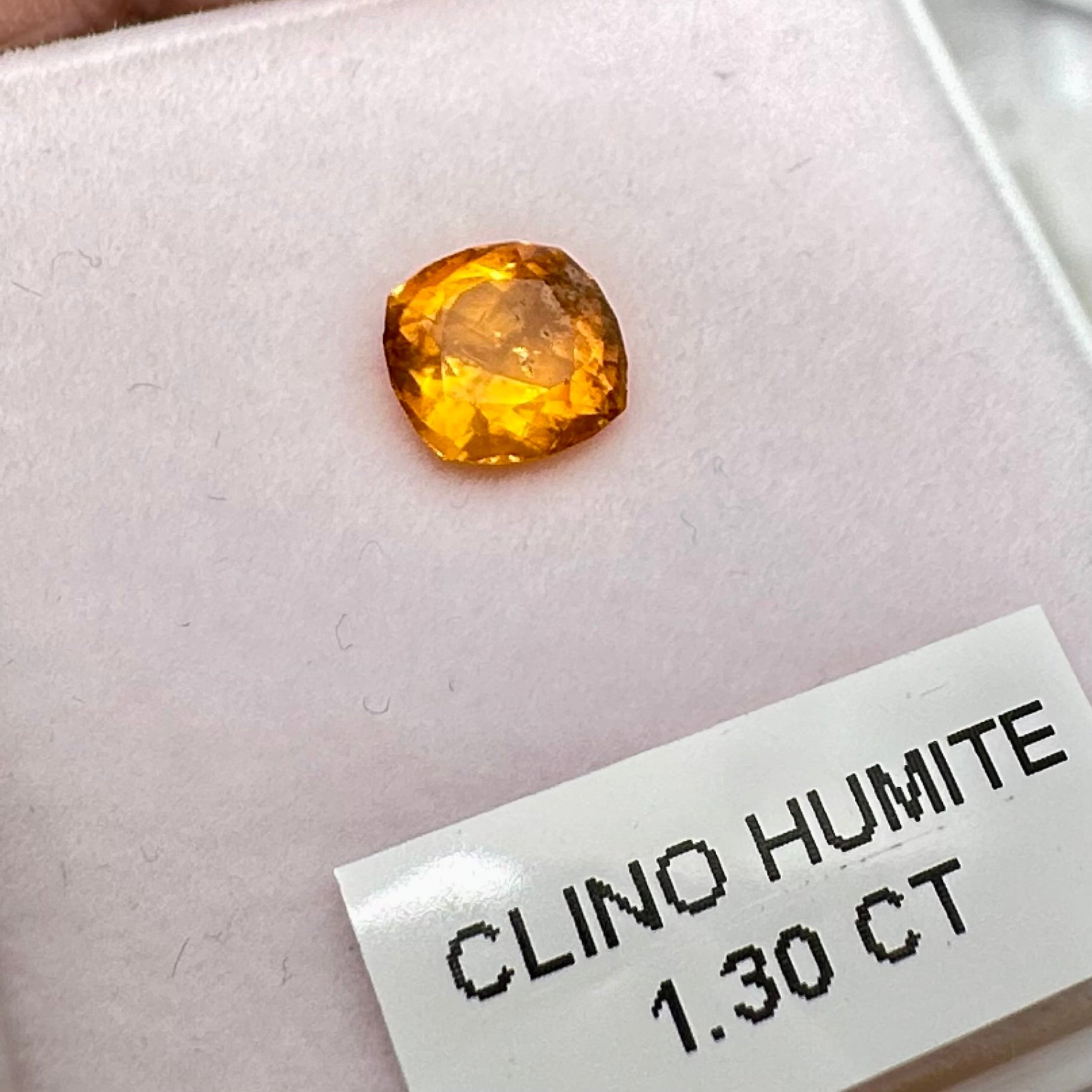 Clinohumite, 1.30ct, Tanzania, Untreated Unheated rare