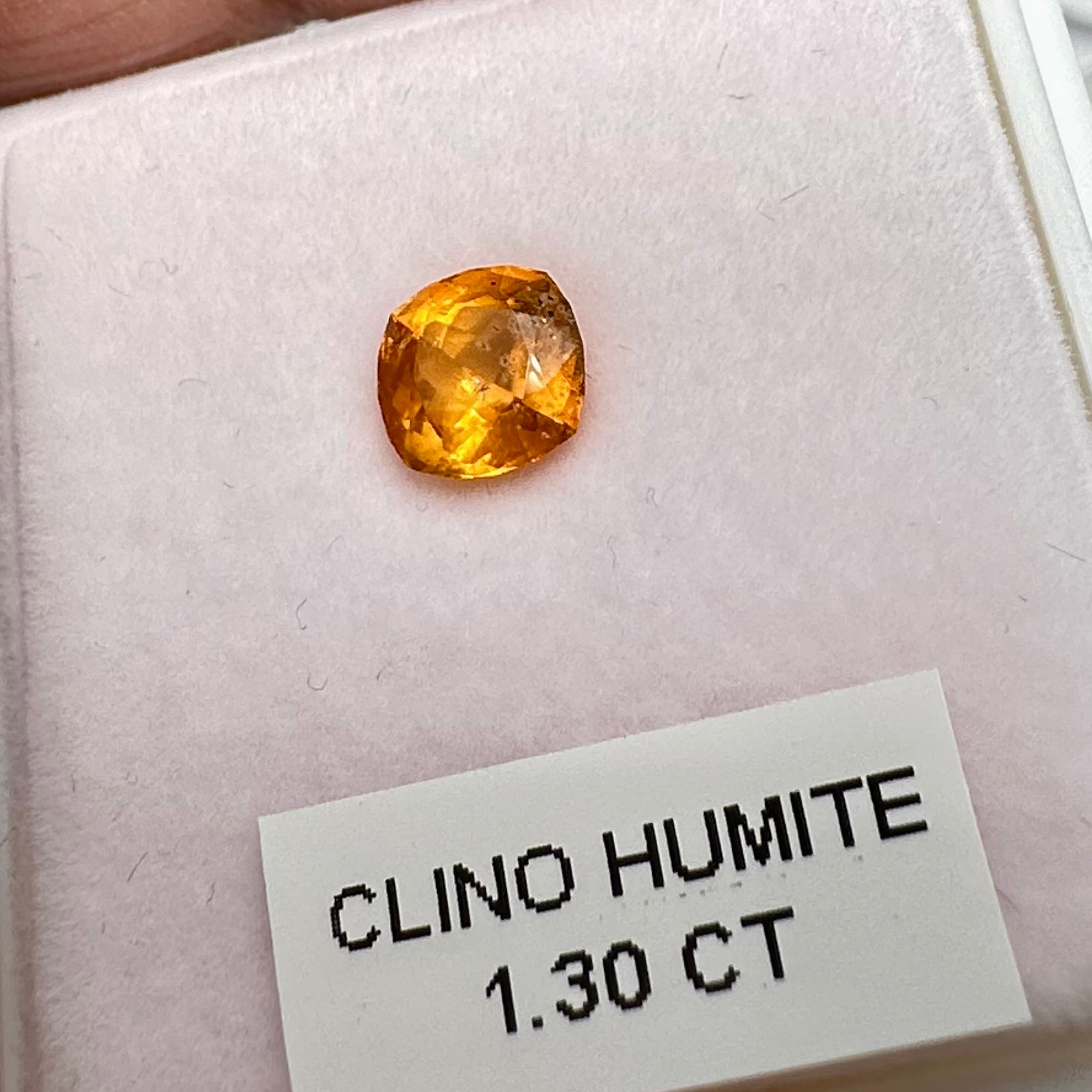 Clinohumite, 1.30ct, Tanzania, Untreated Unheated rare