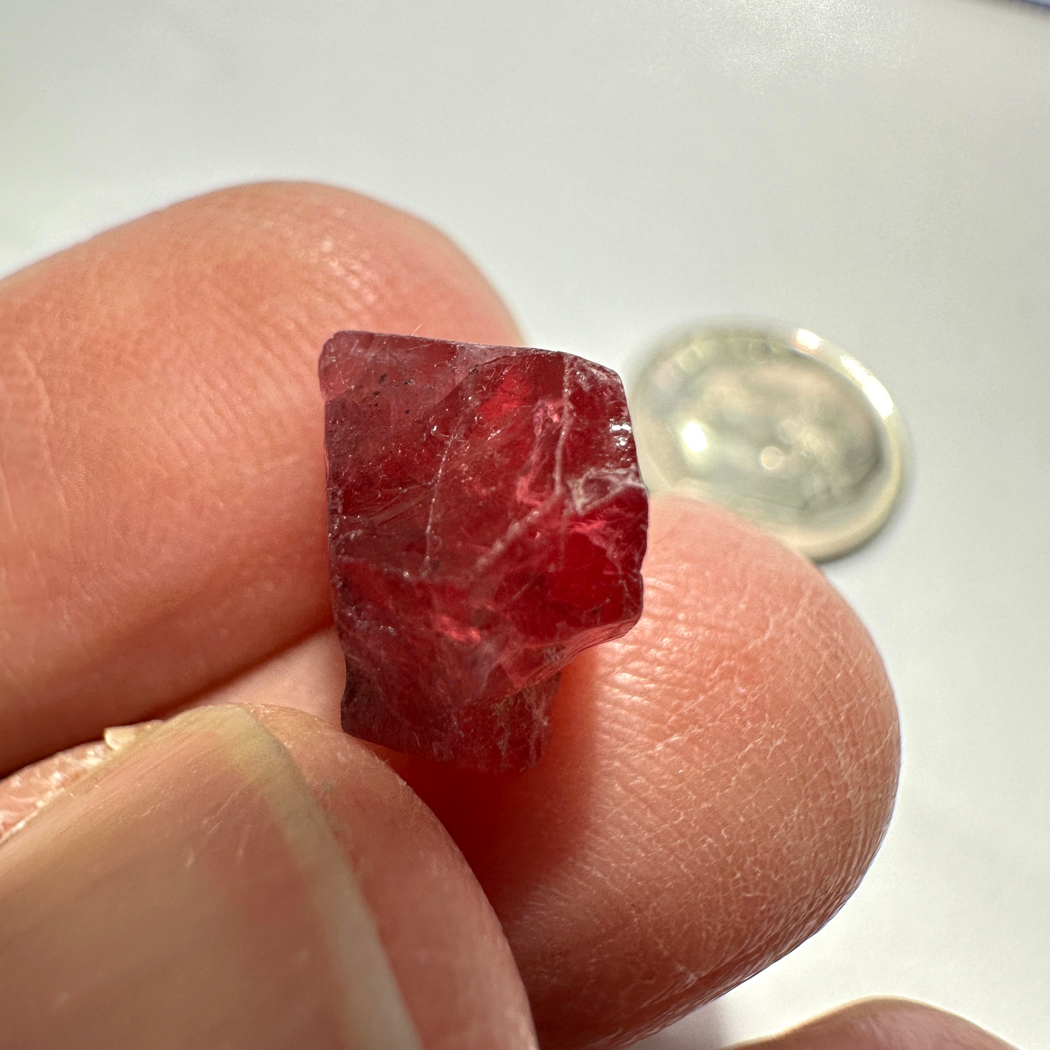 Mahenge Spinel Crystal, 8.27ct, Tanzania. Untreated Unheated