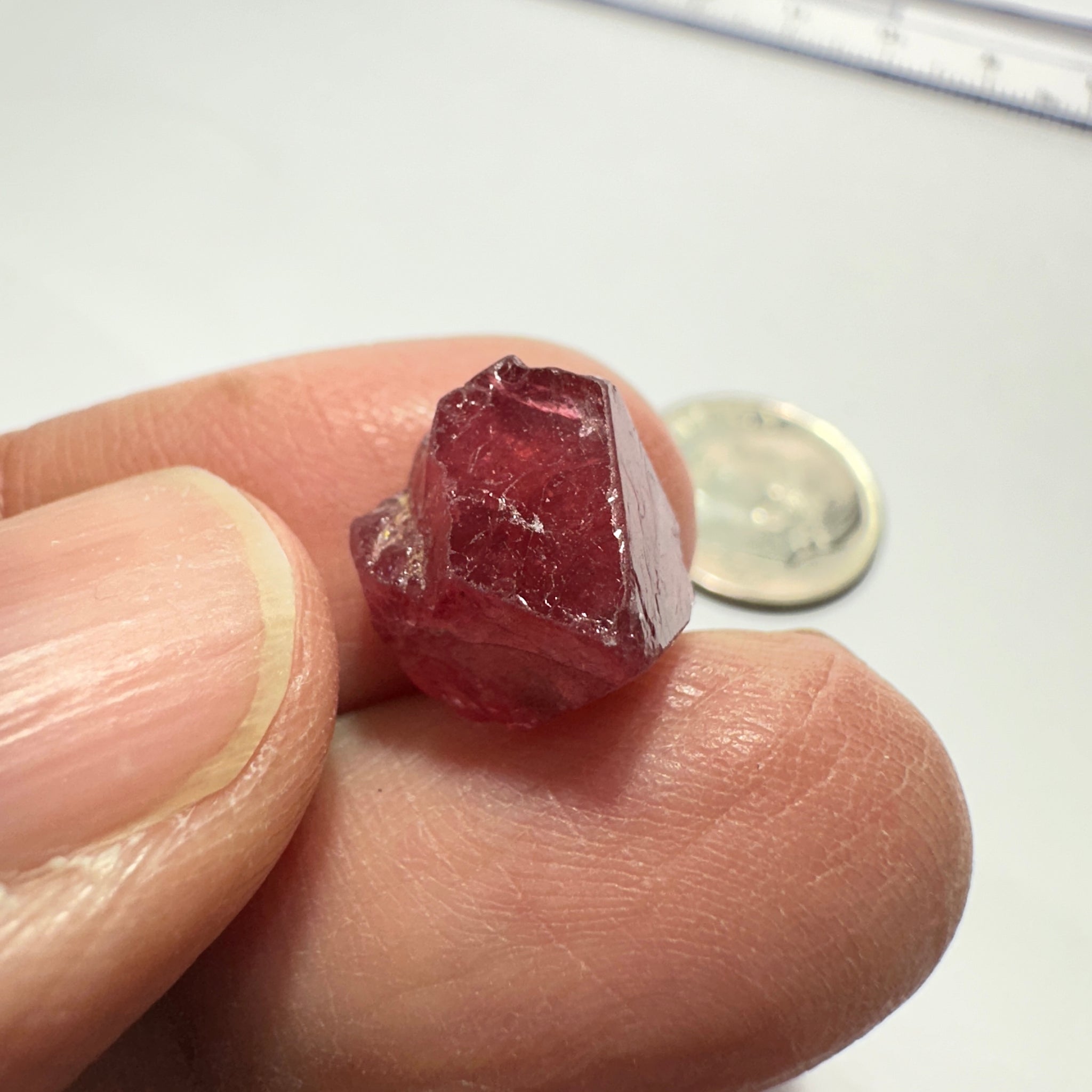 Mahenge Spinel Crystal, 8.27ct, Tanzania. Untreated Unheated