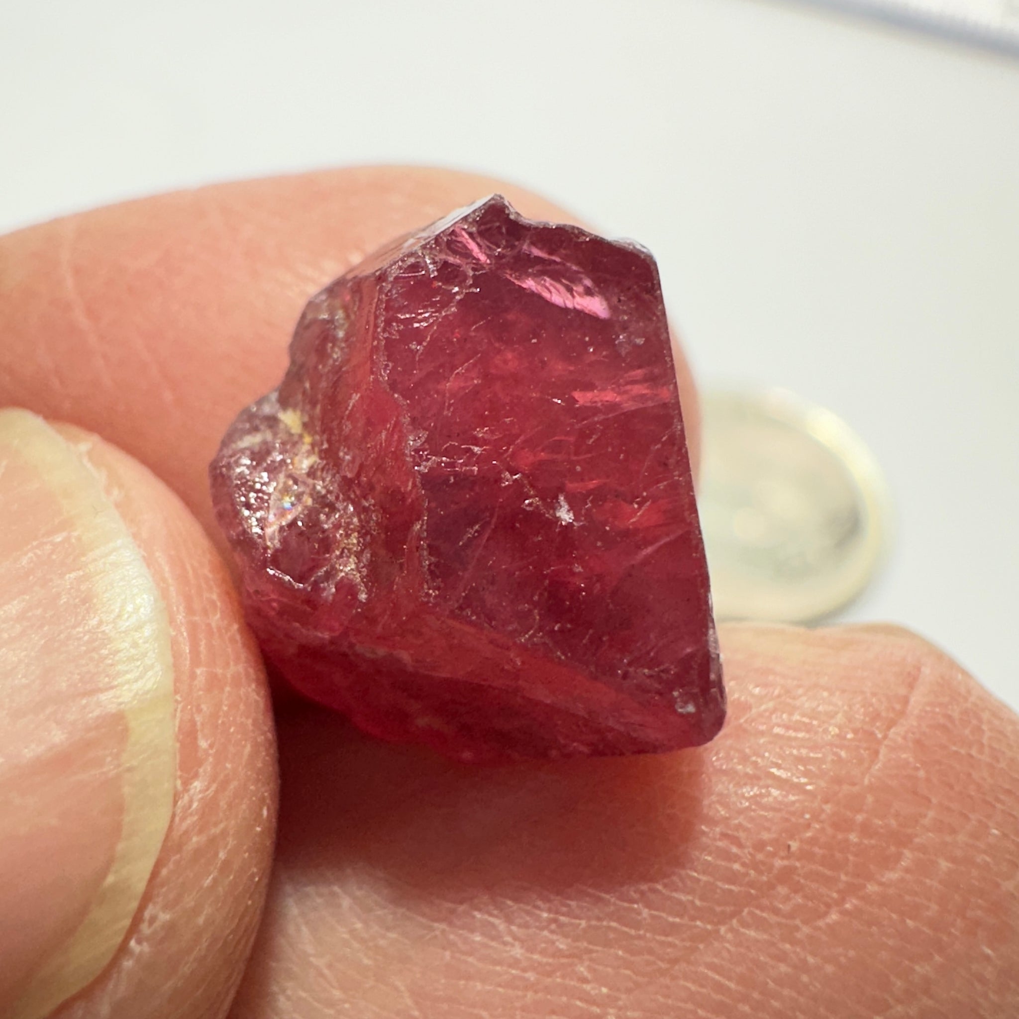 Mahenge Spinel Crystal, 8.27ct, Tanzania. Untreated Unheated