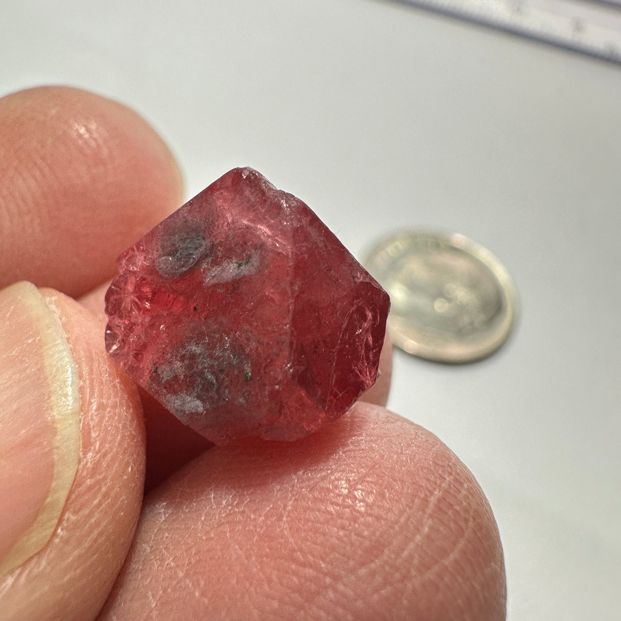 Mahenge Spinel Crystal, 8.27ct, Tanzania. Untreated Unheated