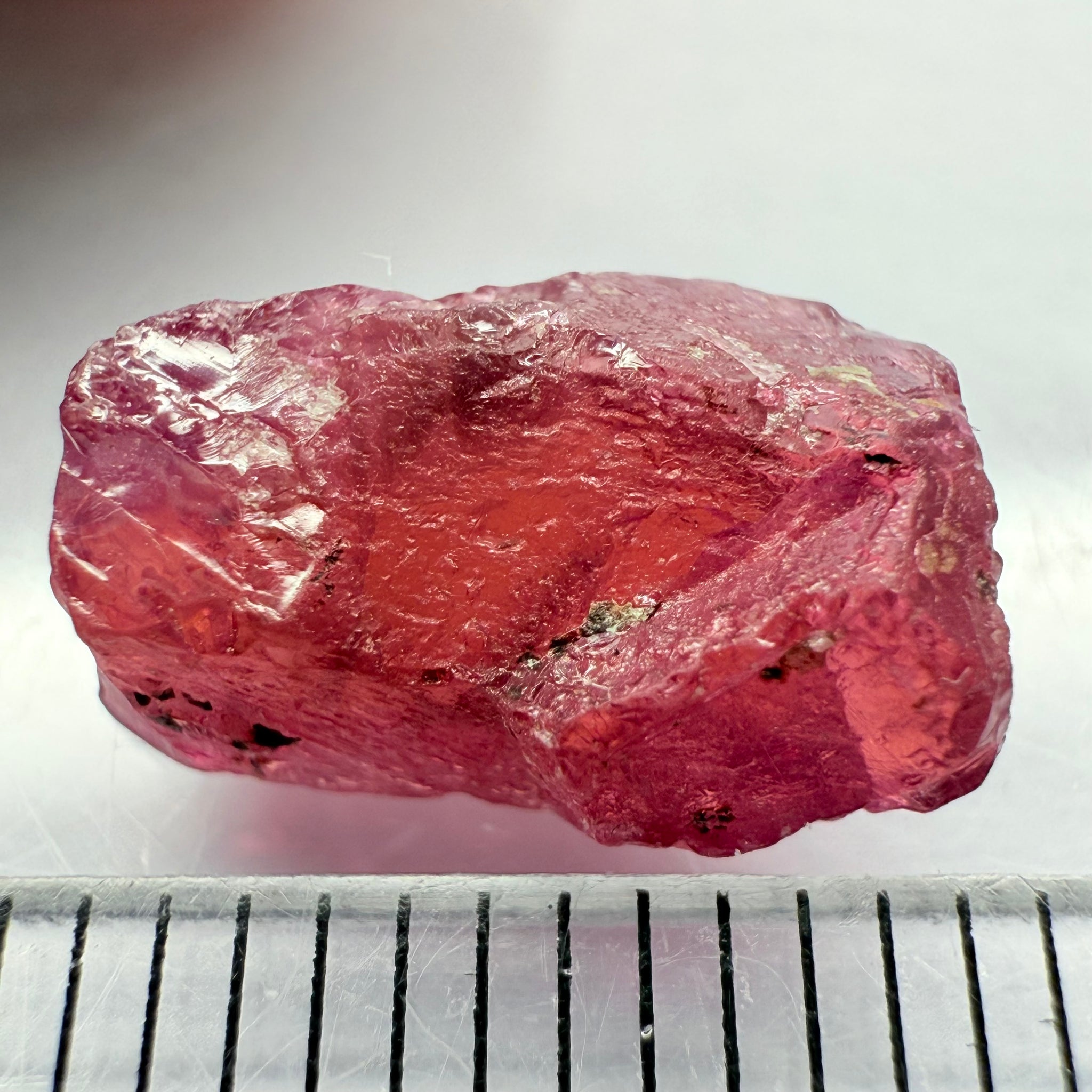 Ruby/Sapphire, 5.02ct, Winza, Tanzania, Untreated Unheated. Silky and slightly included on the outside. See videos (backlit for transparency) and photos