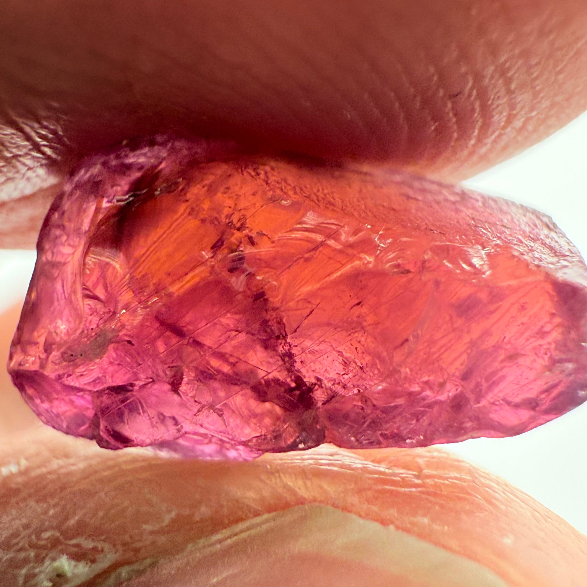 Ruby/Sapphire, 5.02ct, Winza, Tanzania, Untreated Unheated. Silky and slightly included on the outside. See videos (backlit for transparency) and photos