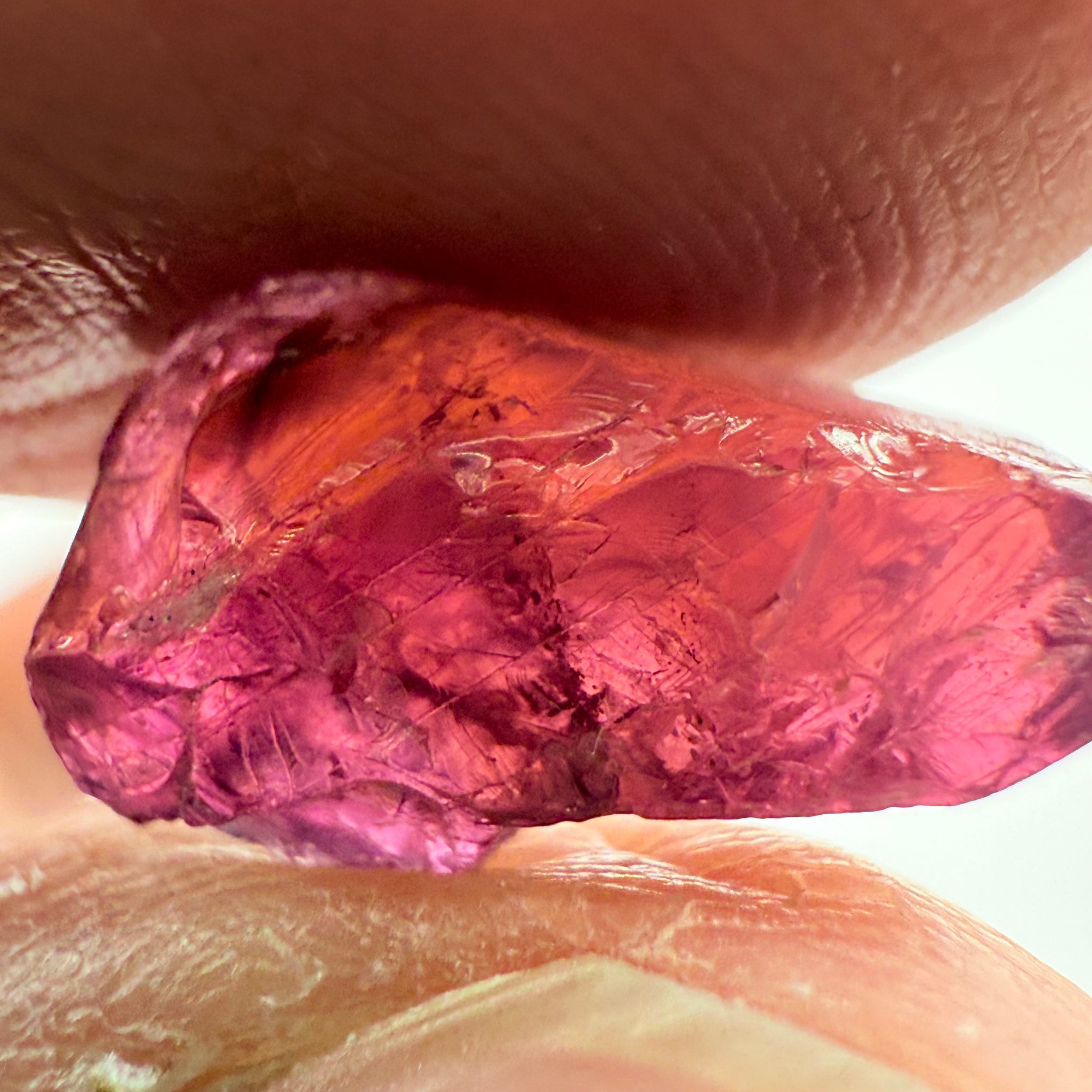 Ruby/Sapphire, 5.02ct, Winza, Tanzania, Untreated Unheated. Silky and slightly included on the outside. See videos (backlit for transparency) and photos