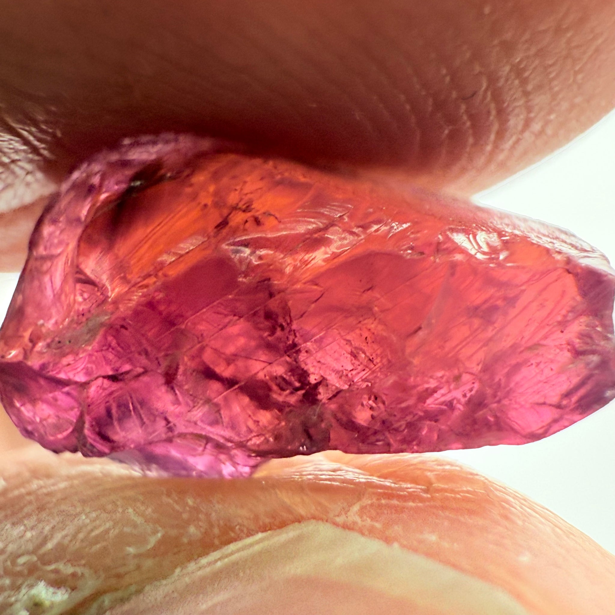 Ruby/Sapphire, 5.02ct, Winza, Tanzania, Untreated Unheated. Silky and slightly included on the outside. See videos (backlit for transparency) and photos