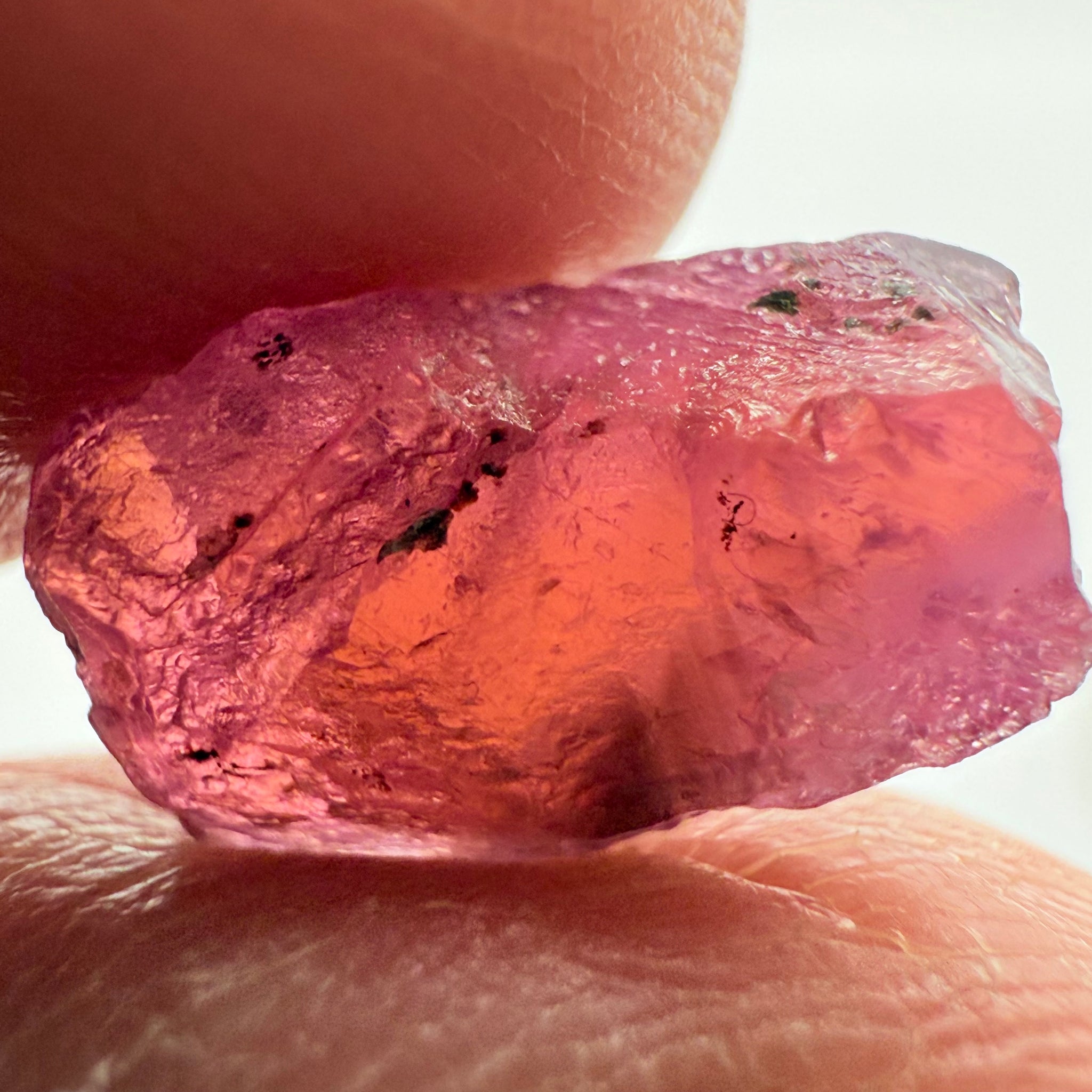 Ruby/Sapphire, 5.02ct, Winza, Tanzania, Untreated Unheated. Silky and slightly included on the outside. See videos (backlit for transparency) and photos