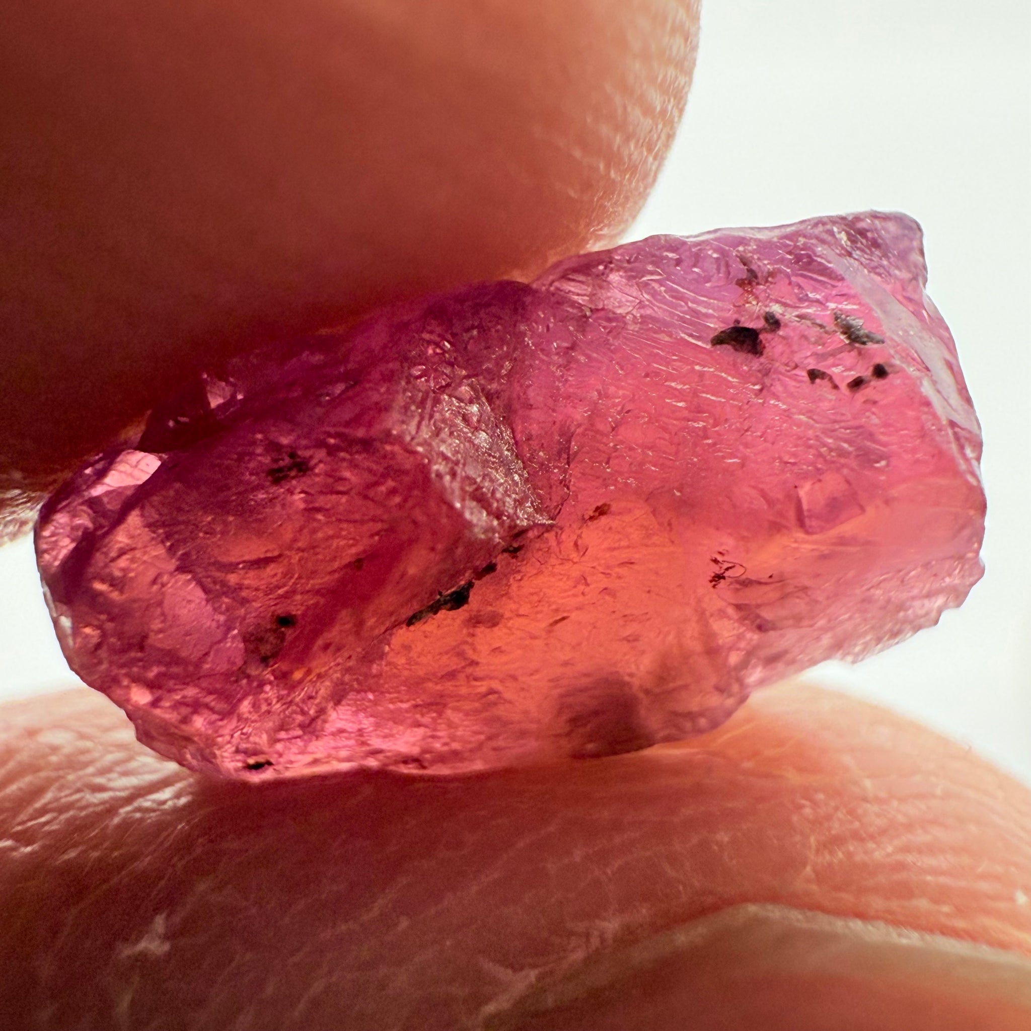 Ruby/Sapphire, 5.02ct, Winza, Tanzania, Untreated Unheated. Silky and slightly included on the outside. See videos (backlit for transparency) and photos