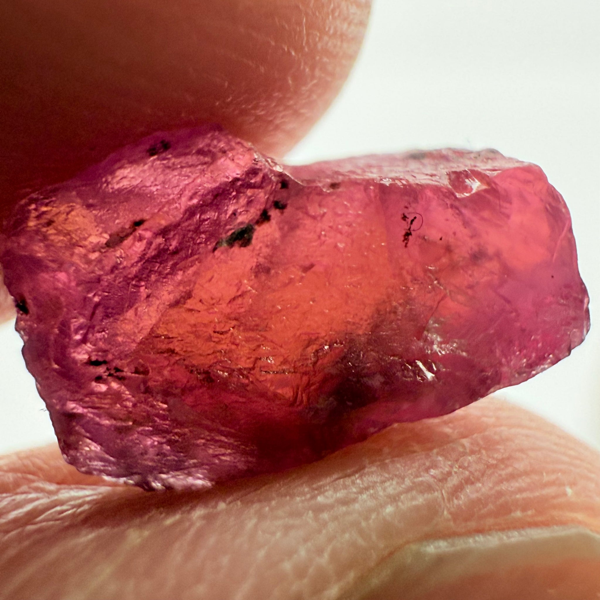 Ruby/Sapphire, 5.02ct, Winza, Tanzania, Untreated Unheated. Silky and slightly included on the outside. See videos (backlit for transparency) and photos