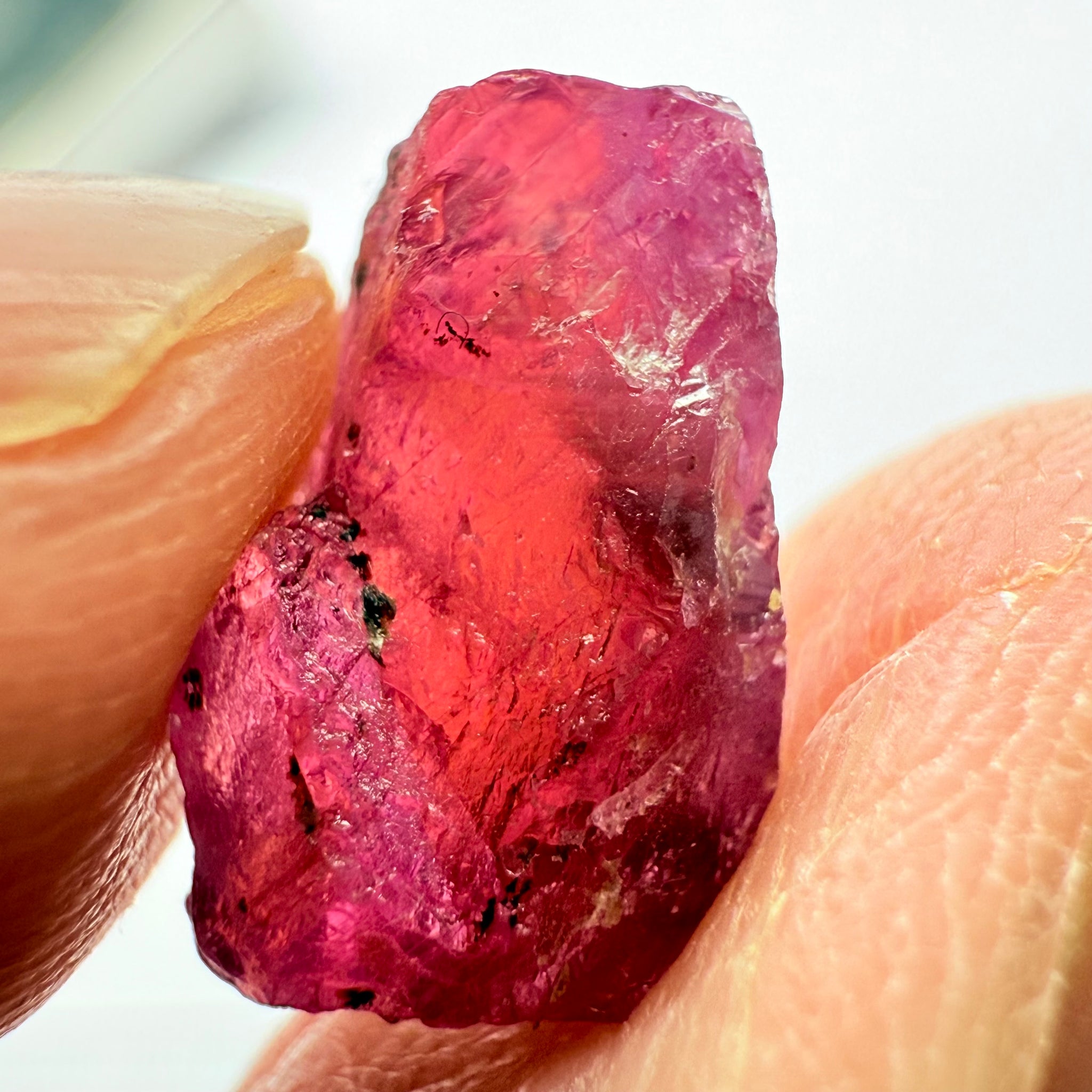 Ruby/Sapphire, 5.02ct, Winza, Tanzania, Untreated Unheated. Silky and slightly included on the outside. See videos (backlit for transparency) and photos