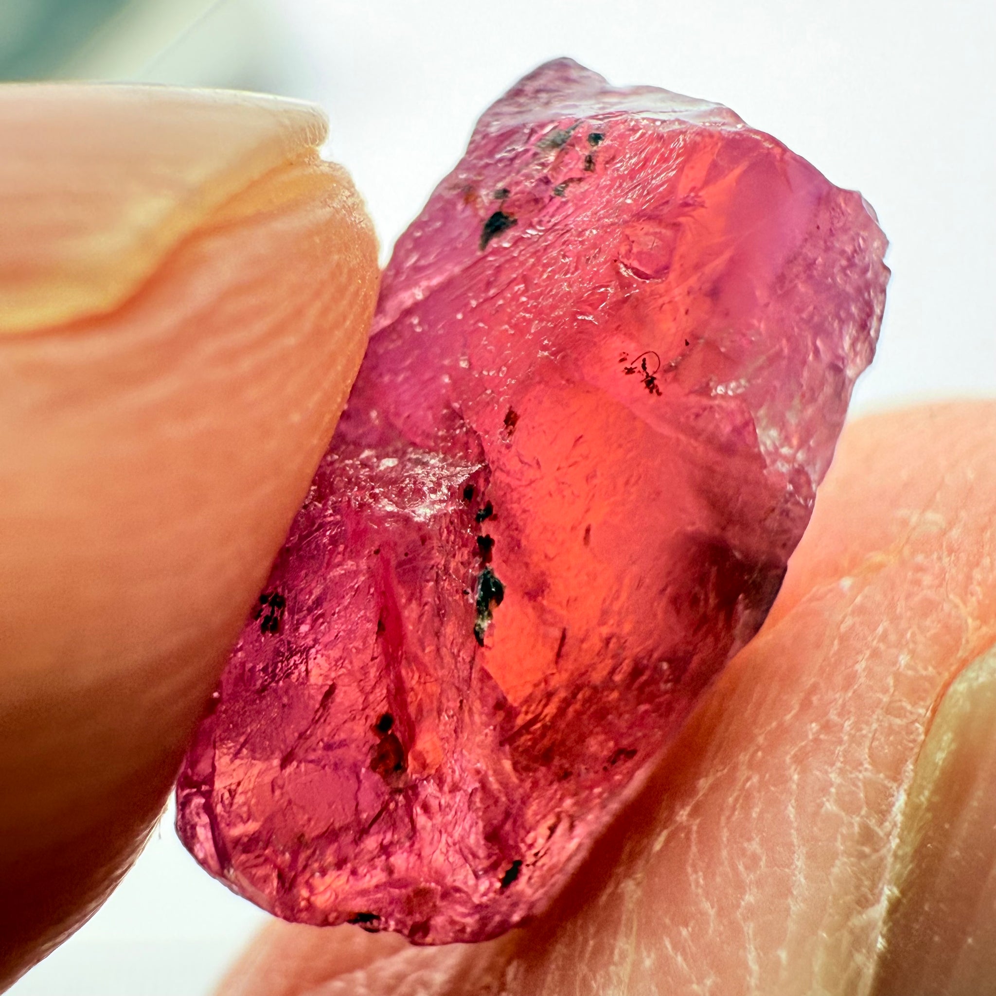 Ruby/Sapphire, 5.02ct, Winza, Tanzania, Untreated Unheated. Silky and slightly included on the outside. See videos (backlit for transparency) and photos