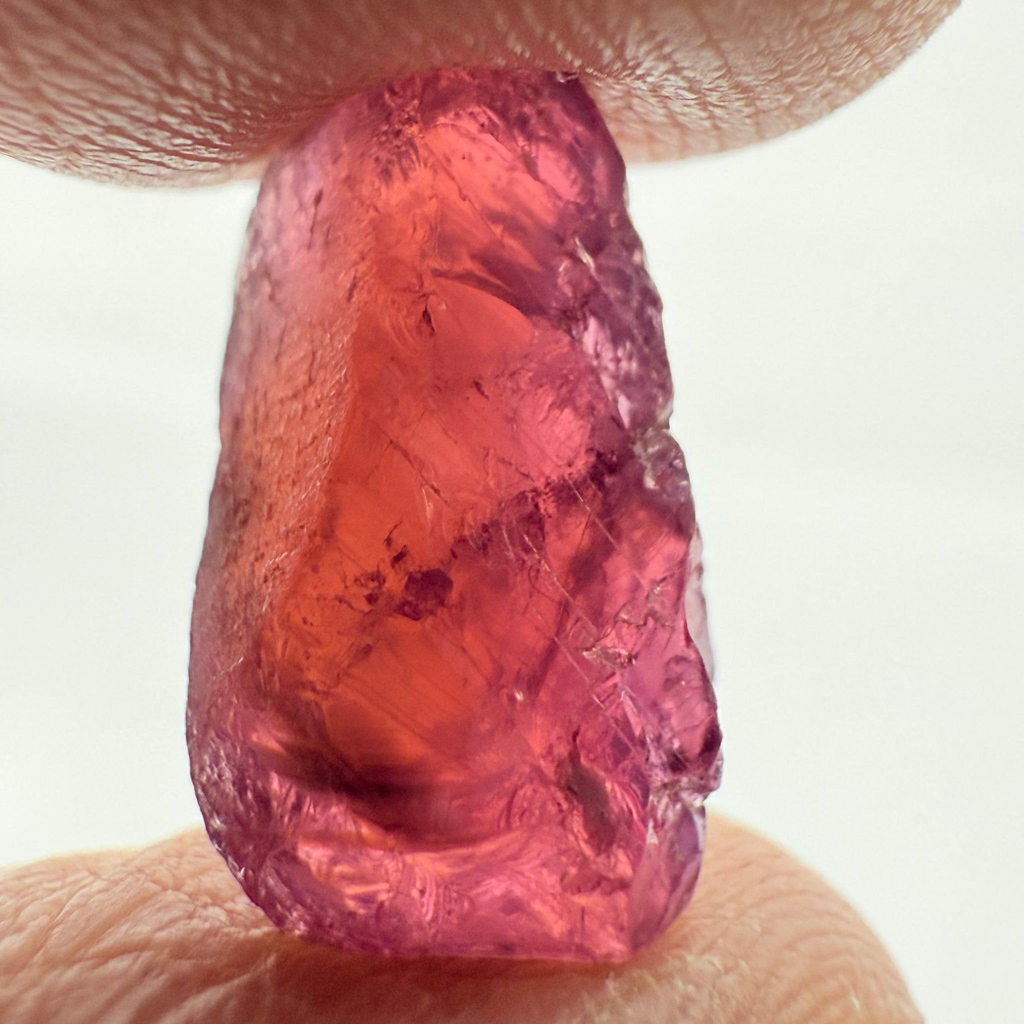 Ruby/Sapphire, 5.02ct, Winza, Tanzania, Untreated Unheated. Silky and slightly included on the outside. See videos (backlit for transparency) and photos