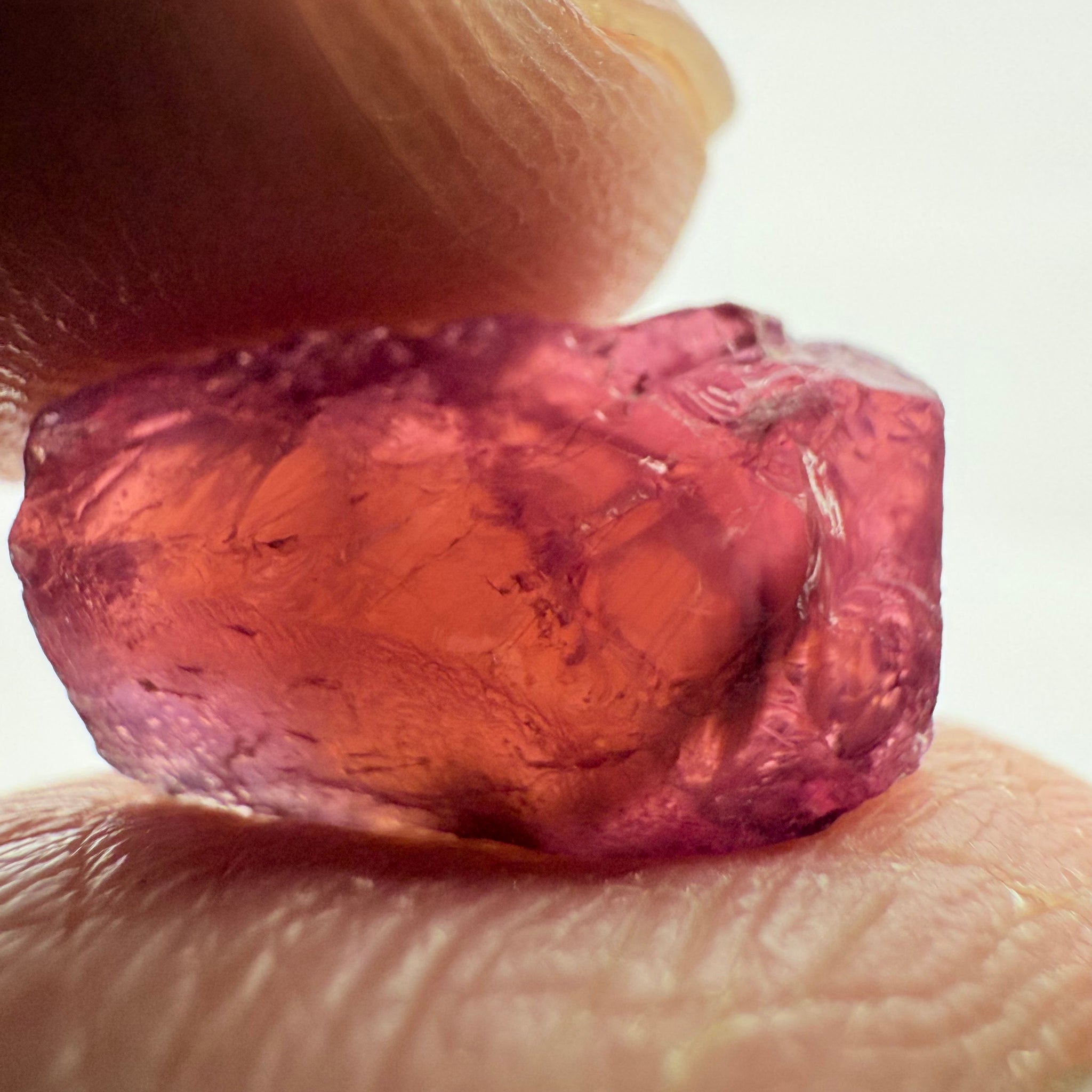 Ruby/Sapphire, 5.02ct, Winza, Tanzania, Untreated Unheated. Silky and slightly included on the outside. See videos (backlit for transparency) and photos