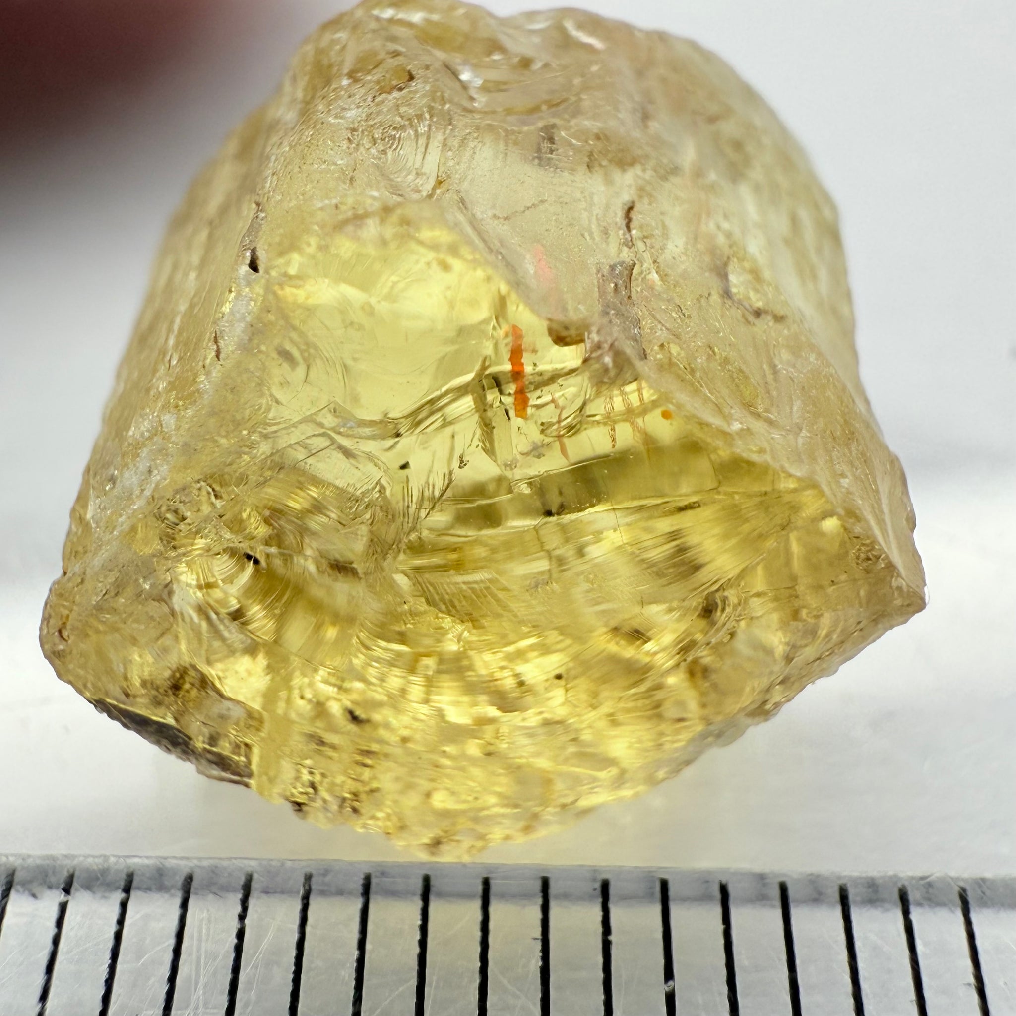 Scapolite, 15.05ct, Dodoma, Tanzania, Untreated Unheated, slight spots inside, I have no idea what that red line is inside! Take a look!