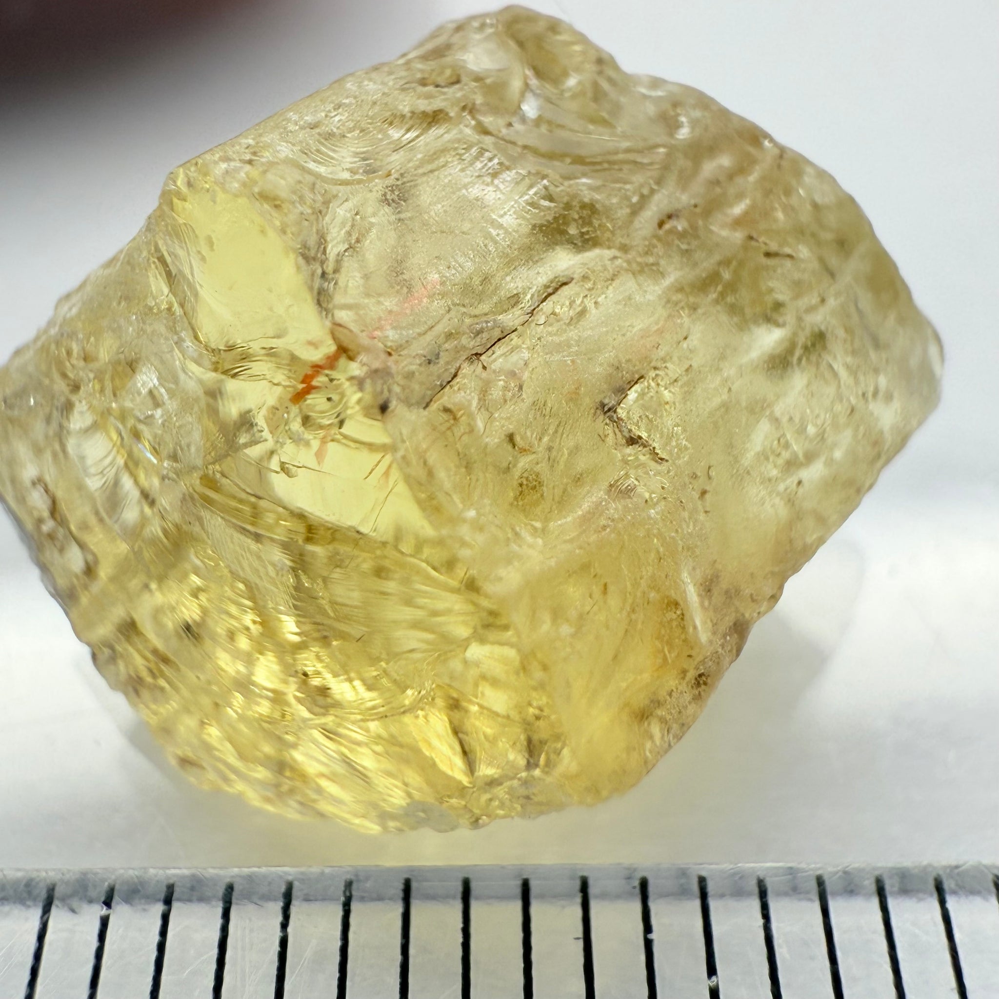 Scapolite, 15.05ct, Dodoma, Tanzania, Untreated Unheated, slight spots inside, I have no idea what that red line is inside! Take a look!